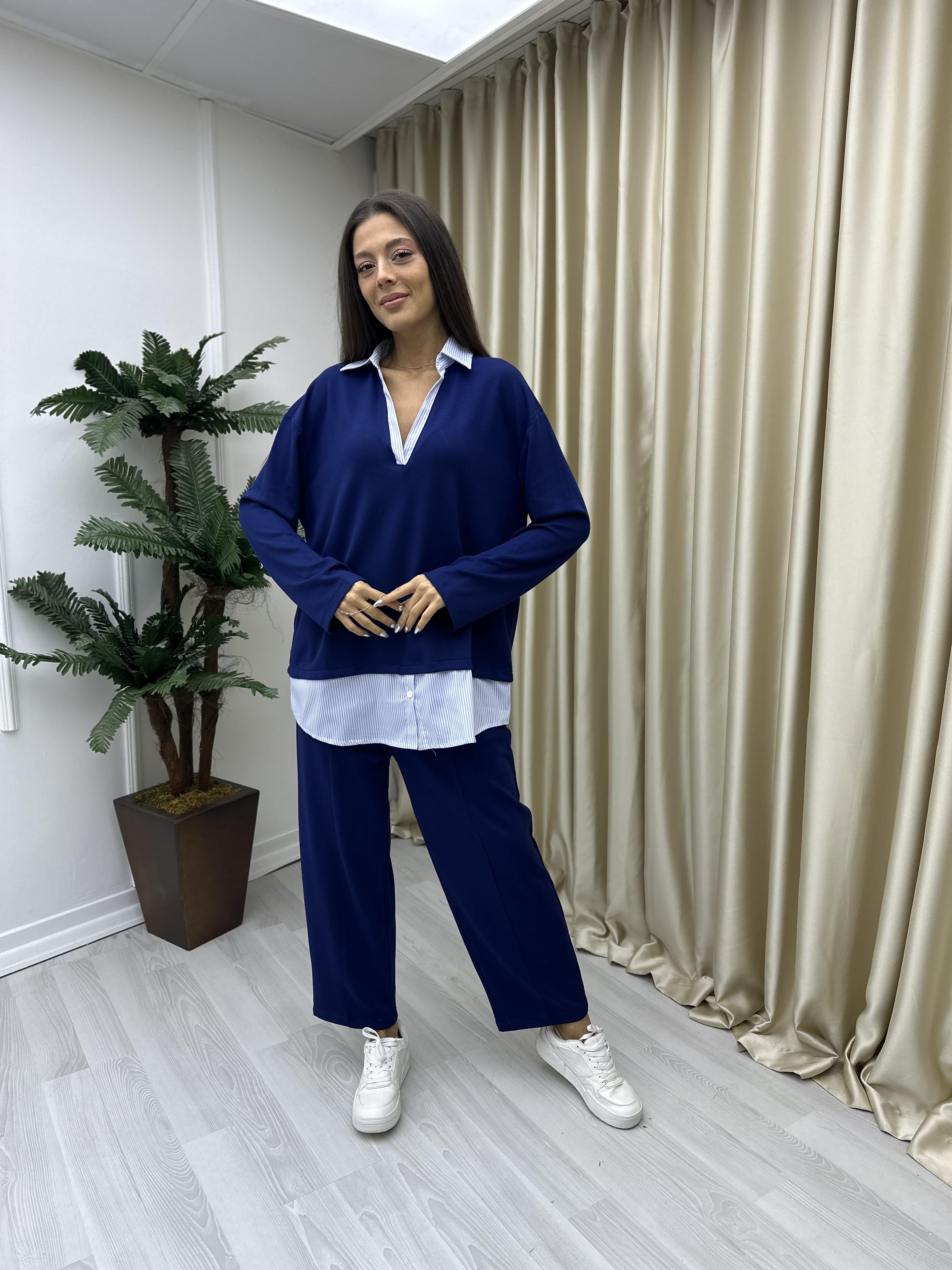 Garnili Modal Sweat Lacivert