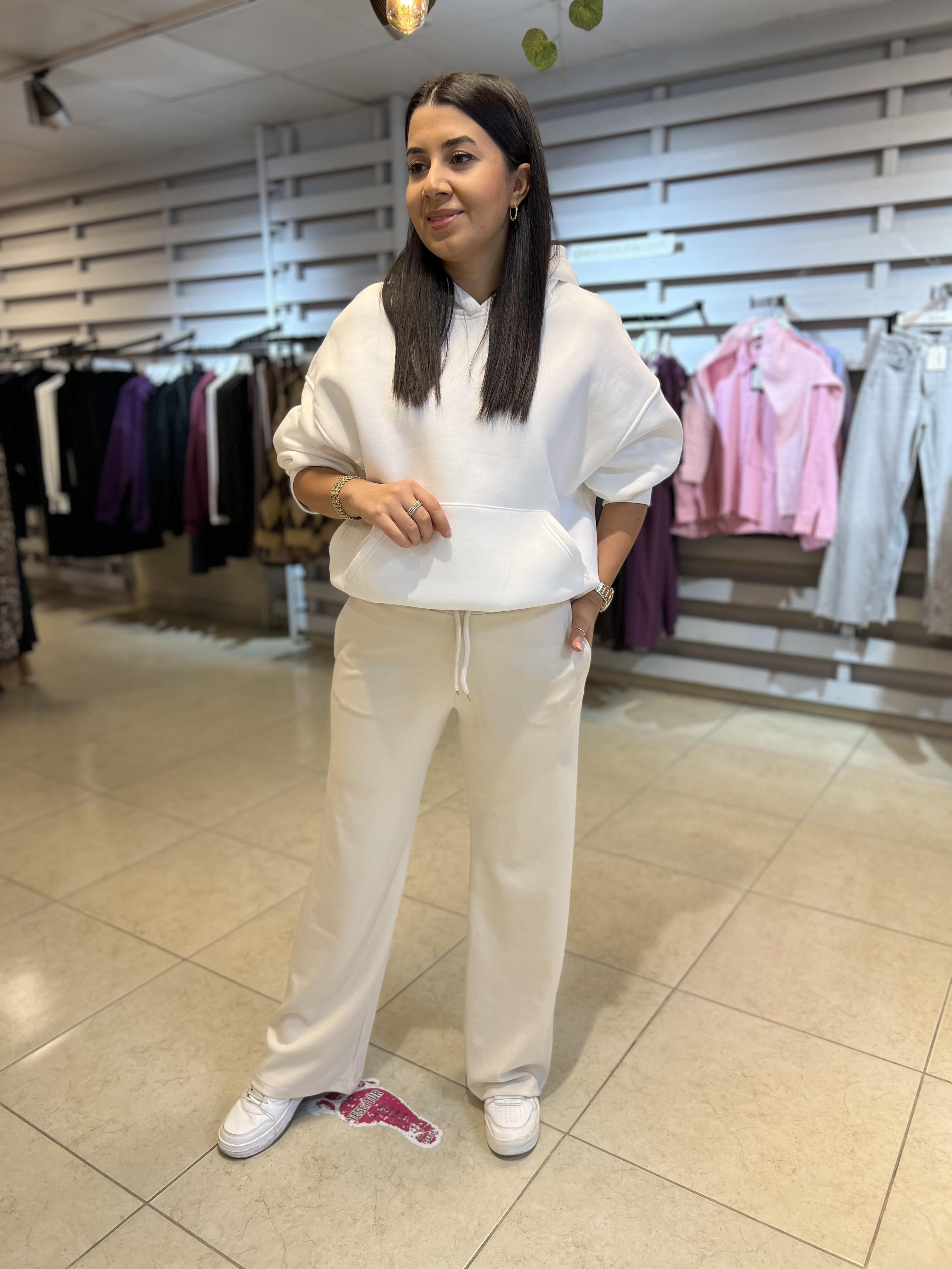 Modal Düz Eşofman Altı Bej