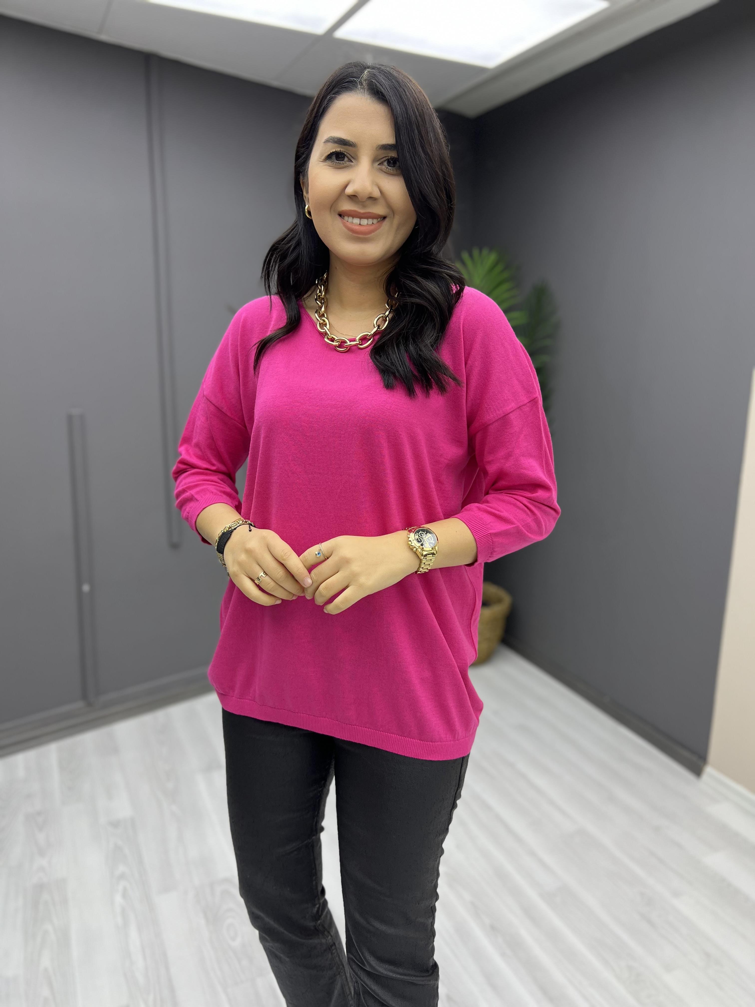 Pamuk Salaş Bluz Pembe