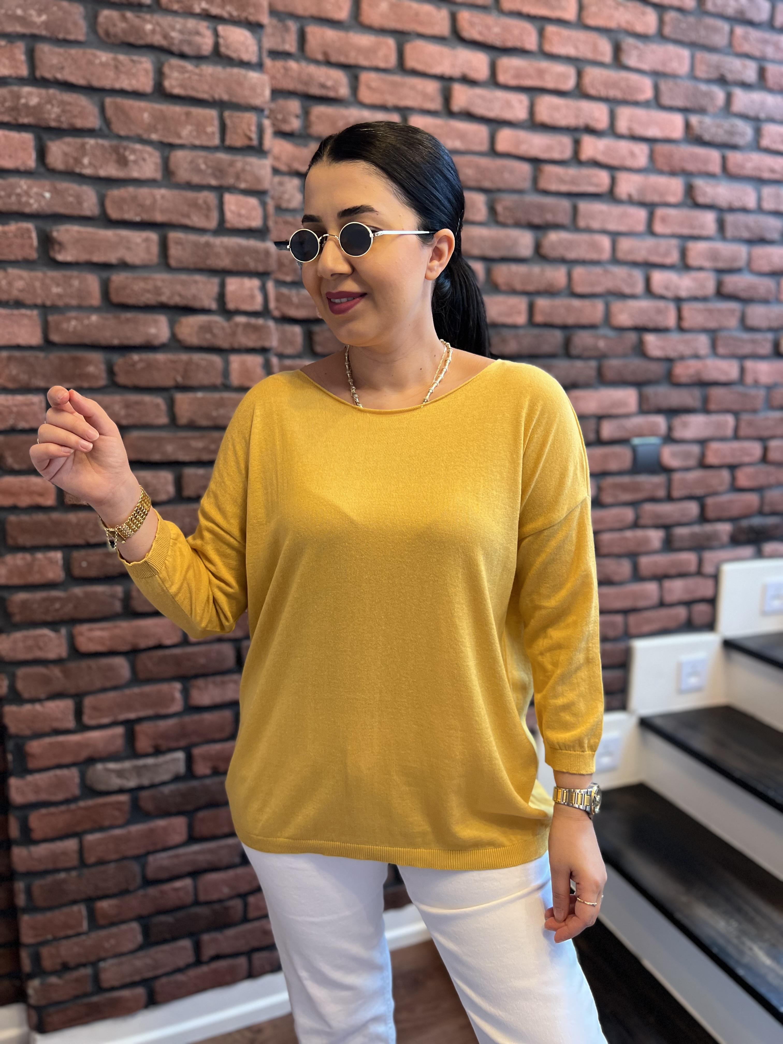Pamuk Salaş Bluz Sarı