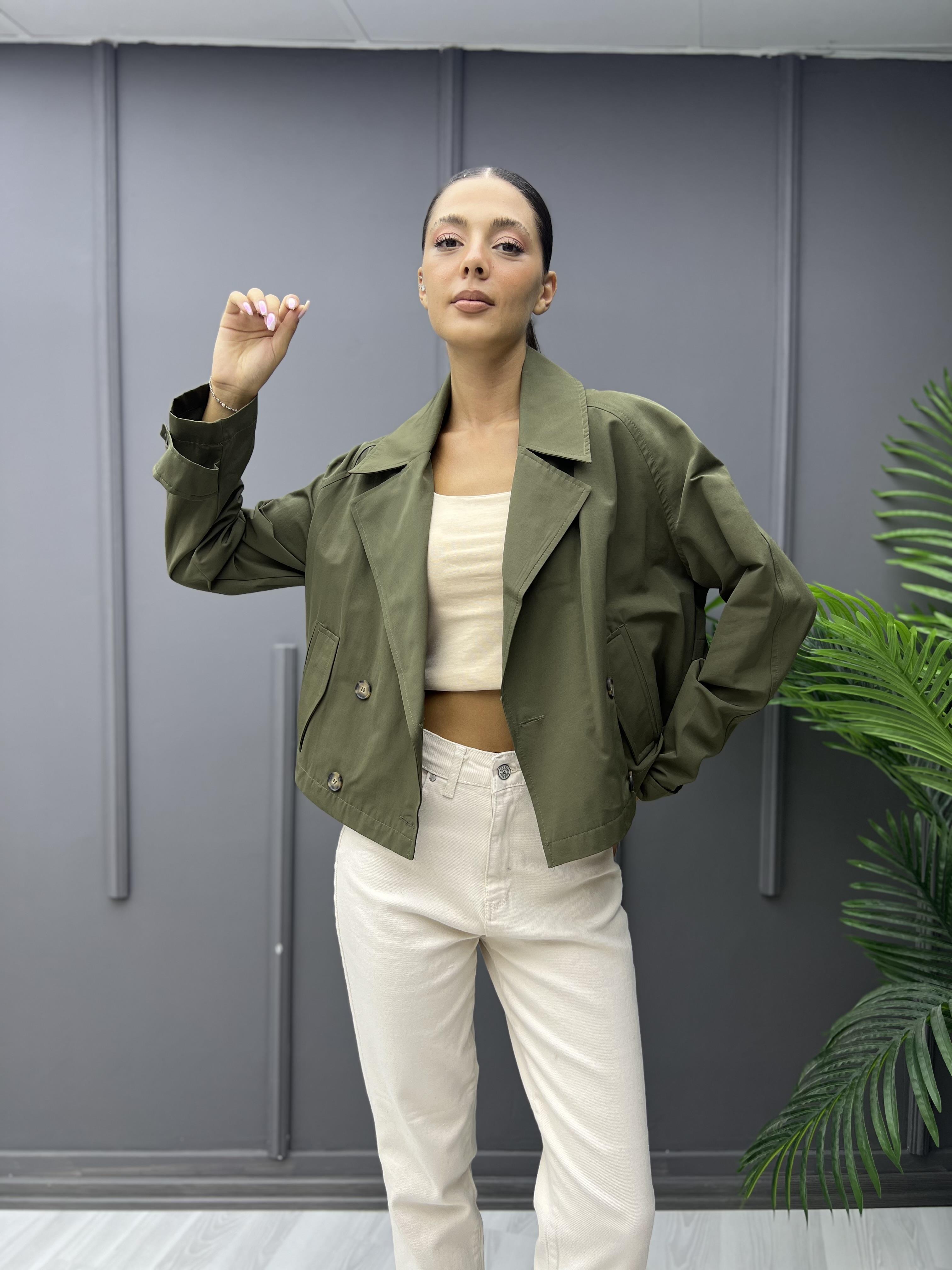 Premium Orj Trençkot Haki