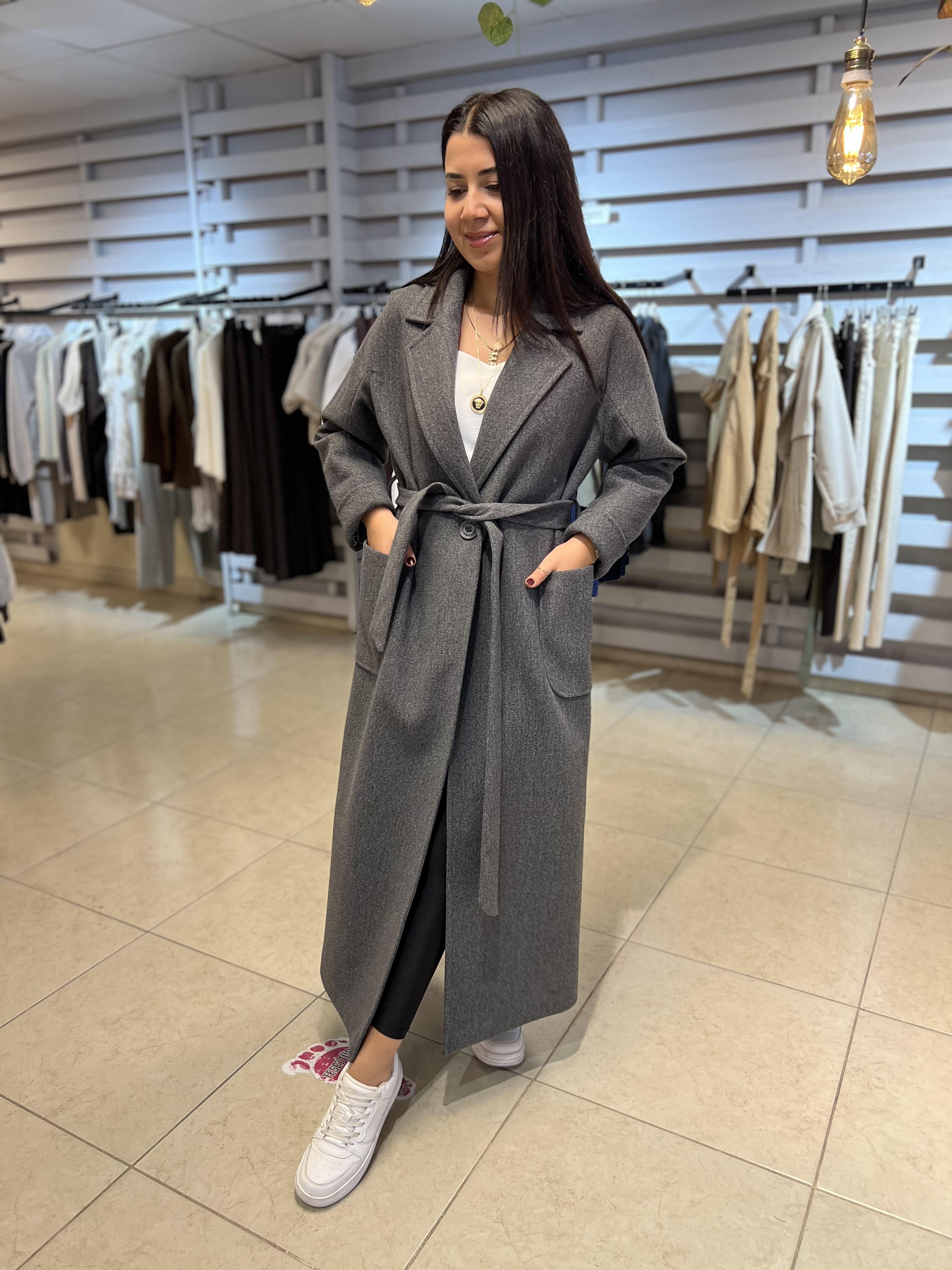 Premium Torba Cep Kaşe Kaban Antrasit