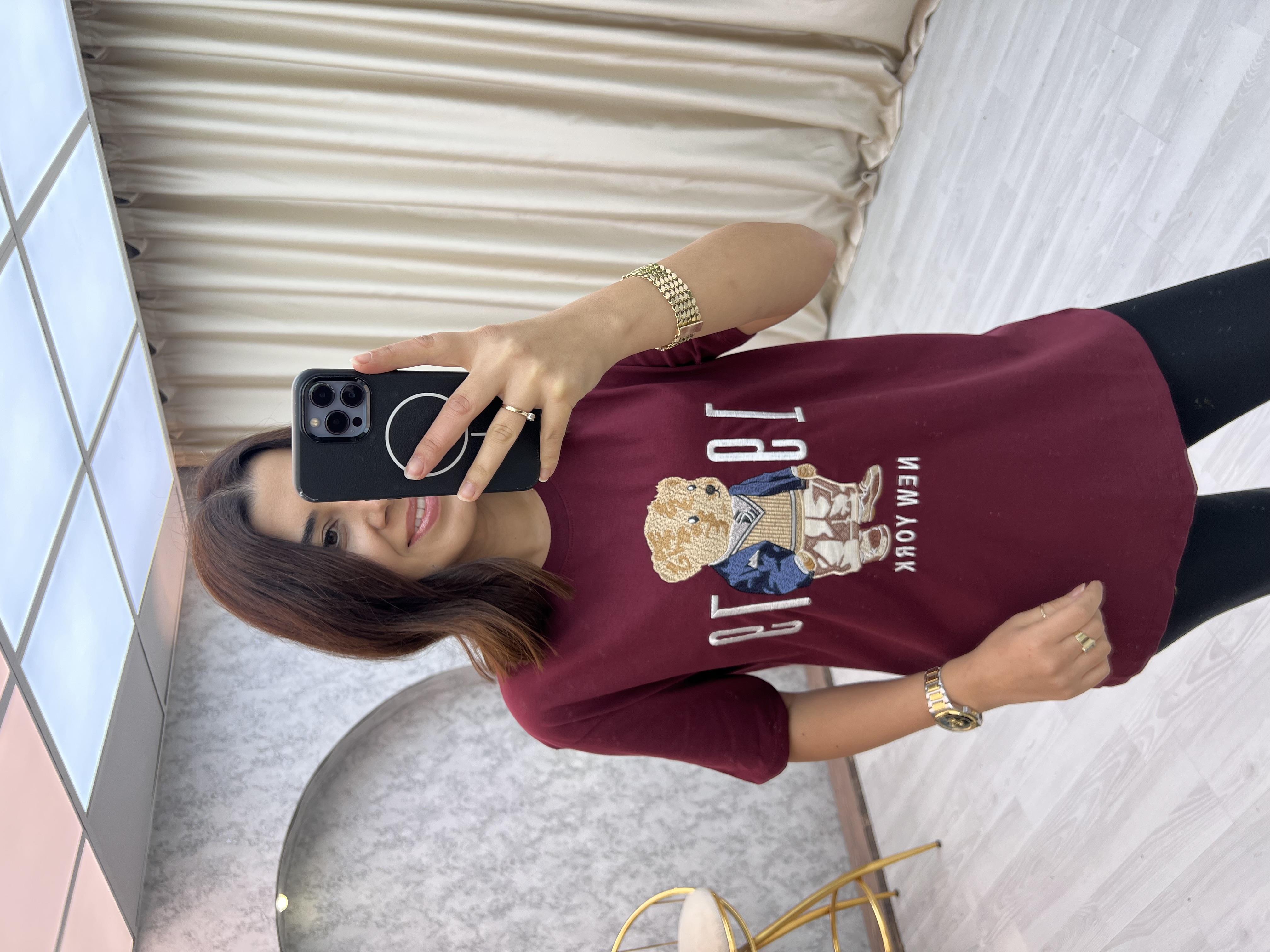 Teddy Tişört Bordo