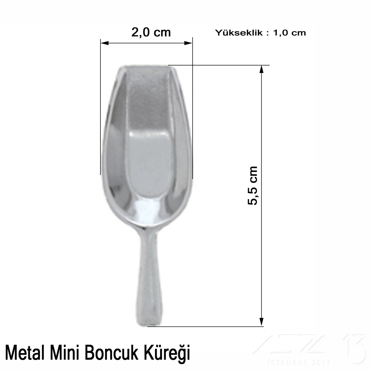 Kürek - Kum Boncuk İçin - Mini ve Metal