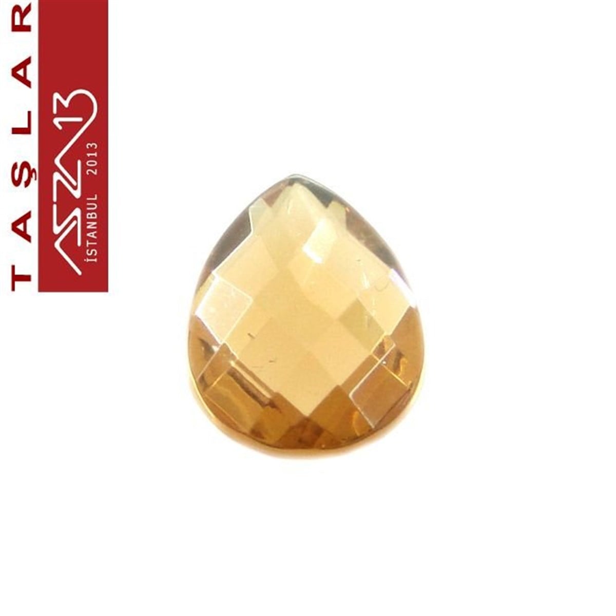 20 Adet 10x14 mm Açık Kahve Renk Damla Akrilik Taş (6,6 gr)