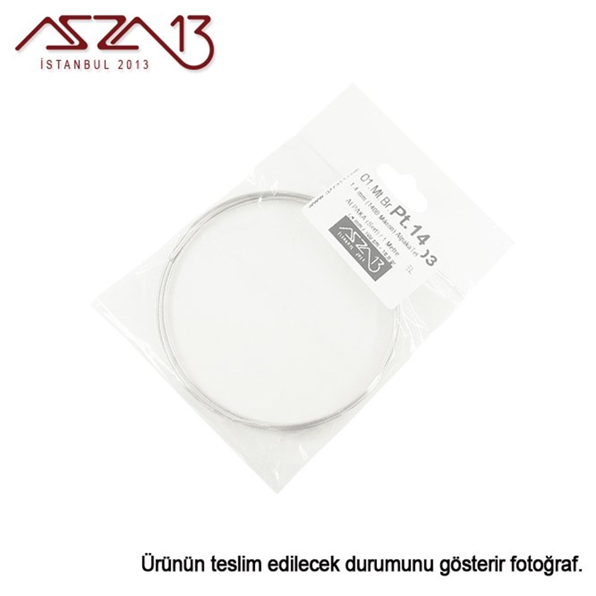 1.4 mm Alpaka Tel / Paket İçeriği 1 m