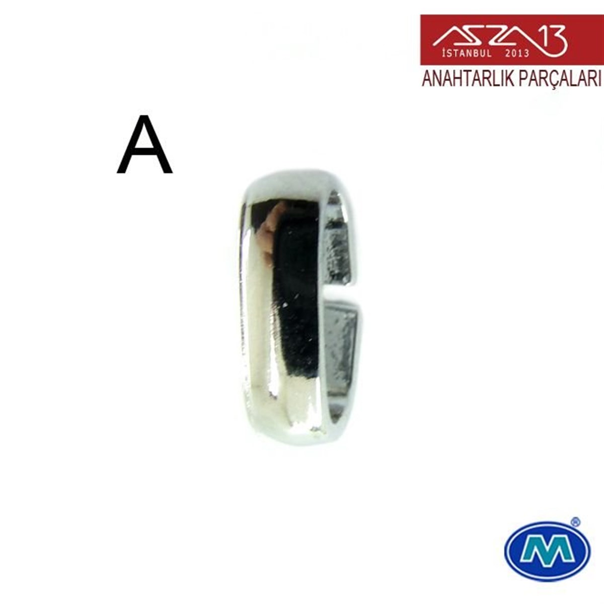 Krom ve Saten Krom Kaplamalı Oval Bağlantı Halkası 12x6 mm / Paket İçeriği 5 Adet