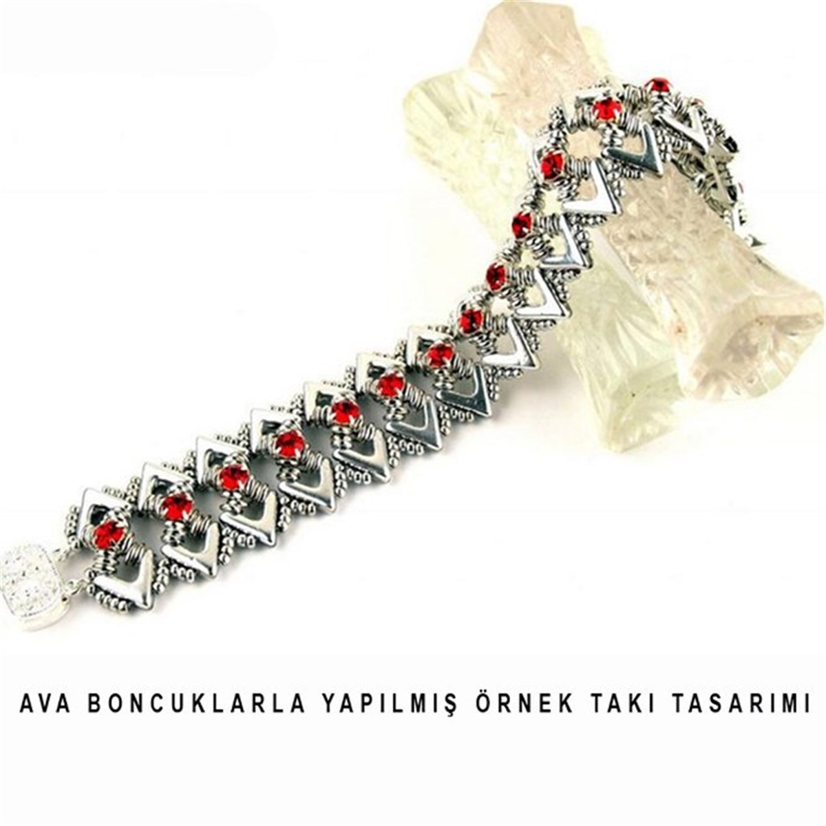(Ava Beads) 10 mm Aluminium Silver Boncuk / 4 Adet