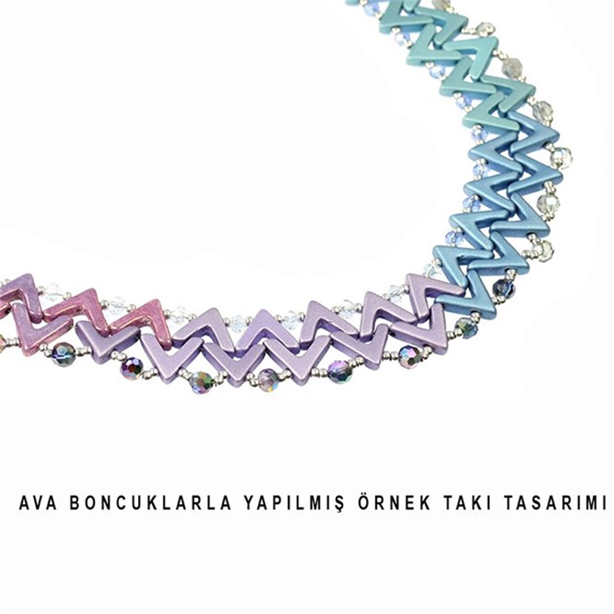 (Ava Beads) 10 mm Alabaster Metallic Violet Boncuk / 4 Adet