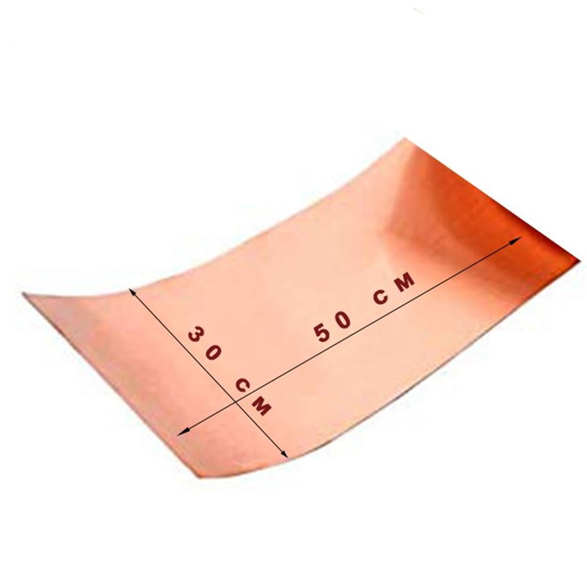 0,1 mm Bakır Folyo (300 mm x 500 mm)