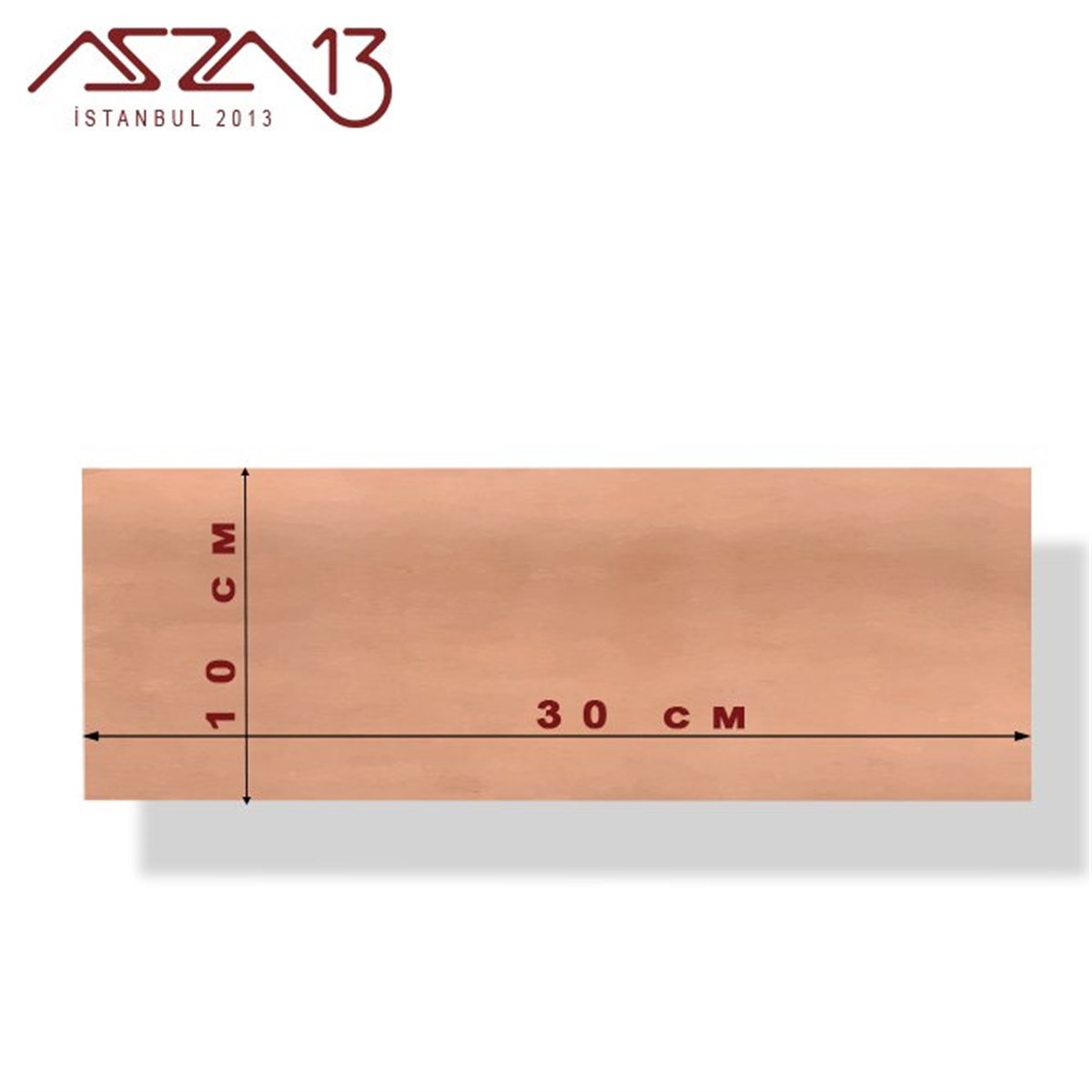 0,5mm Bakır Levha (100mm x 300mm)