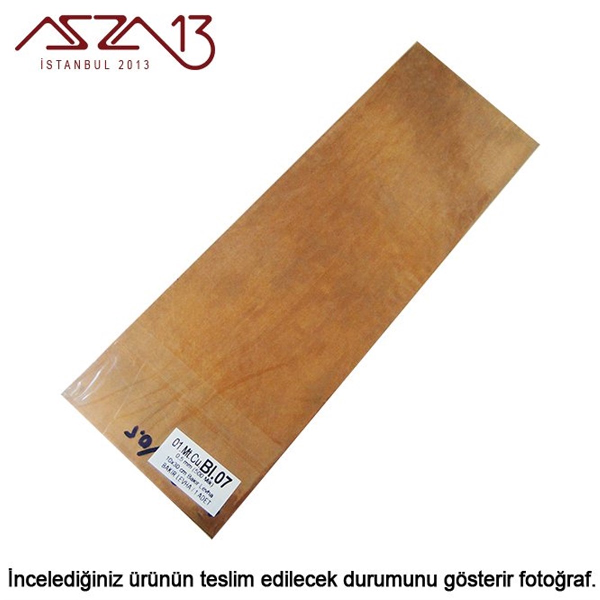 0,5mm Bakır Levha (100mm x 300mm)