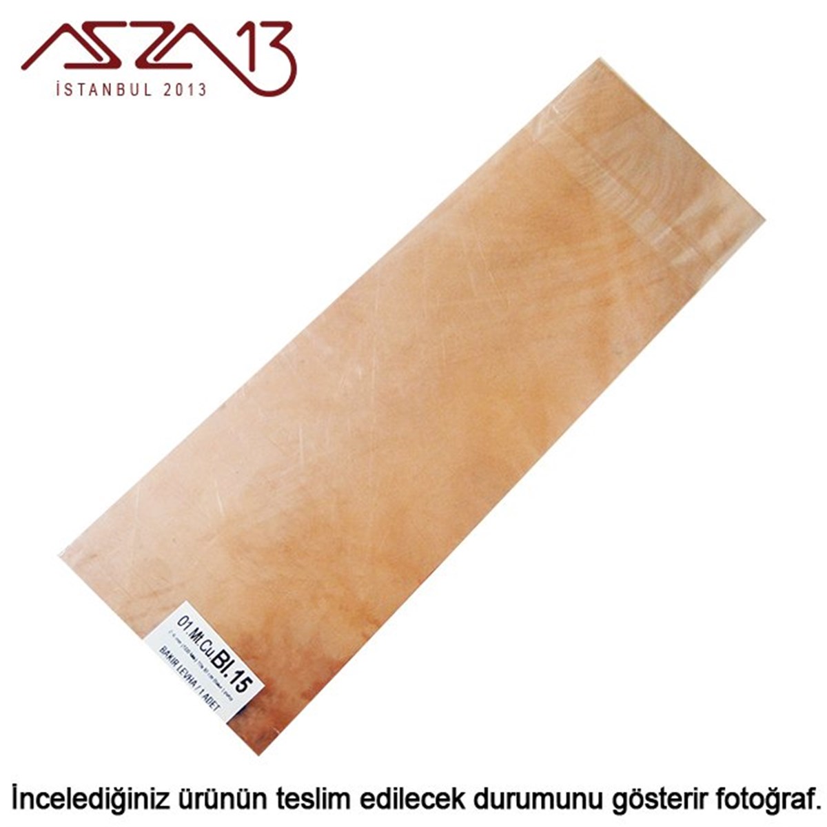 0,6mm Bakır Levha (100mm x 300mm)