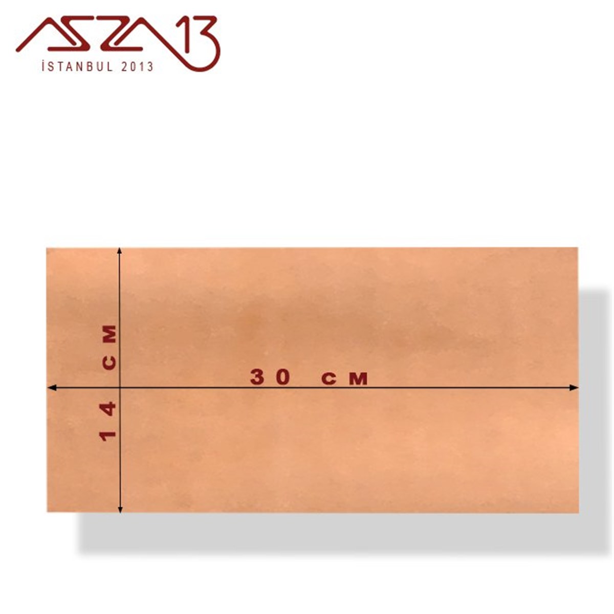 0,6mm Bakır Levha (140mm x 300mm)