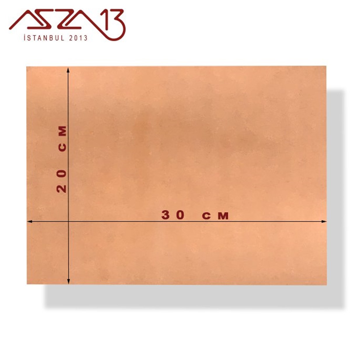 0,6mm Bakır Levha (200mm x 300mm)