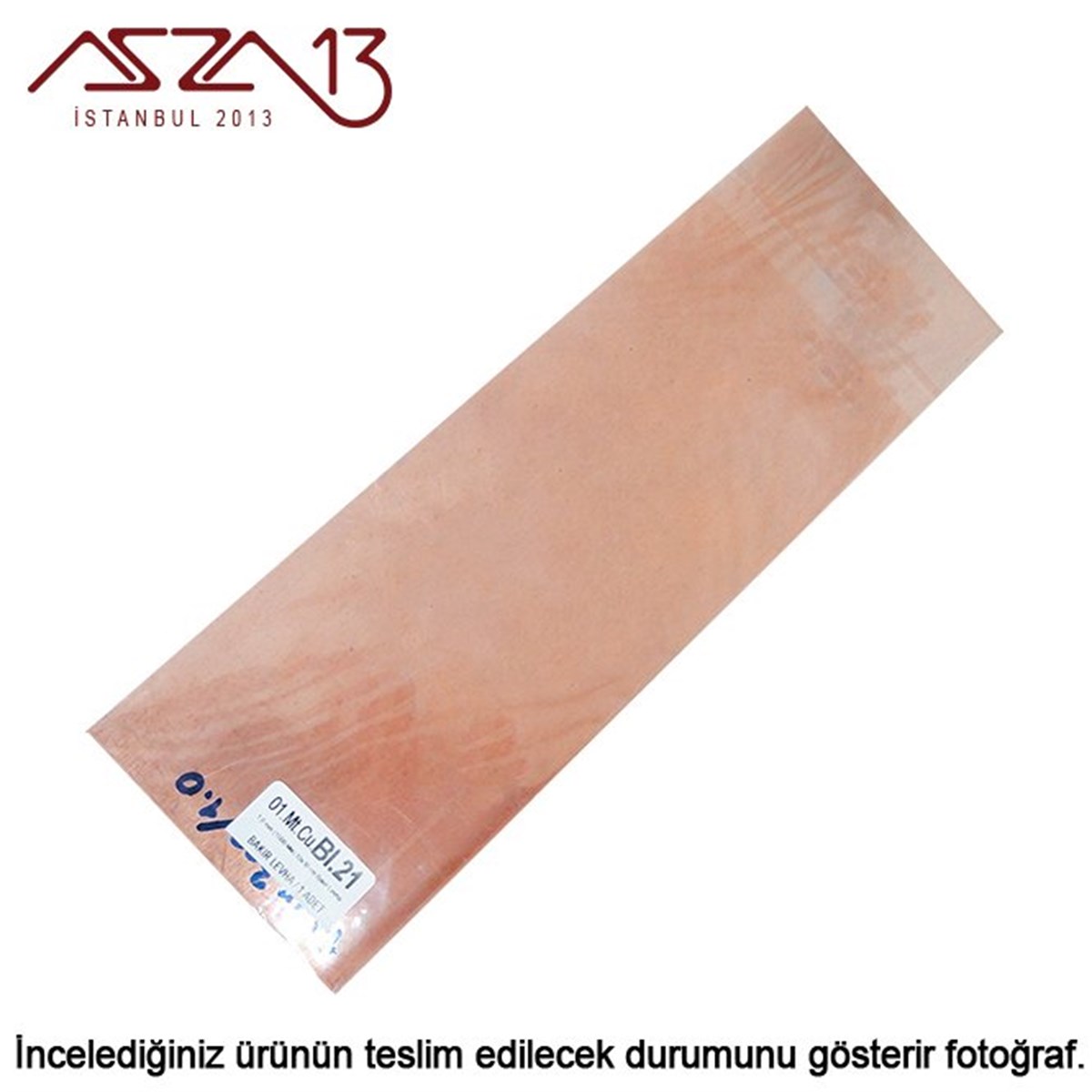 1,0 mm Bakır Levha (100mm x 300mm)
