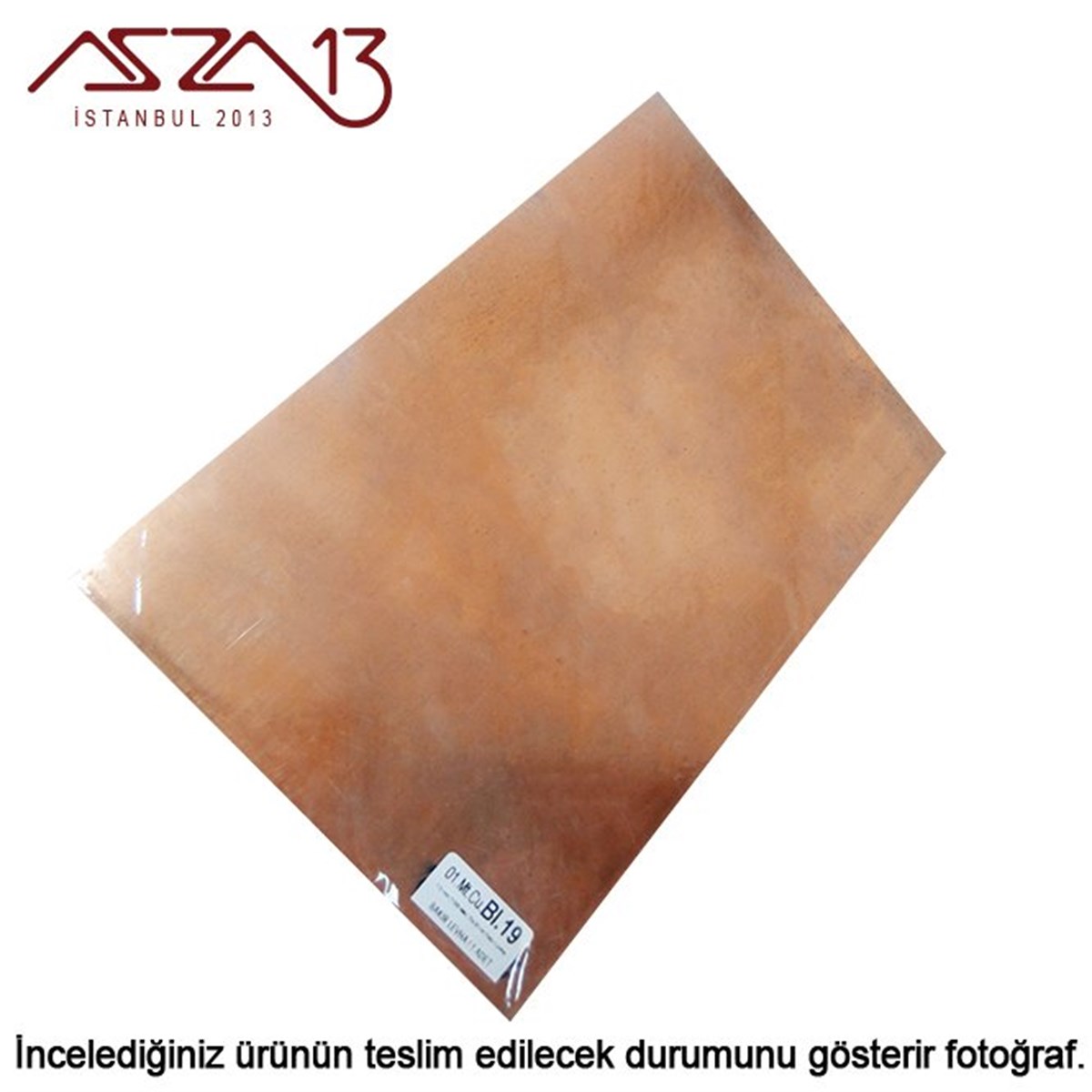 1,0 mm Bakır Levha (200mm x 300mm)