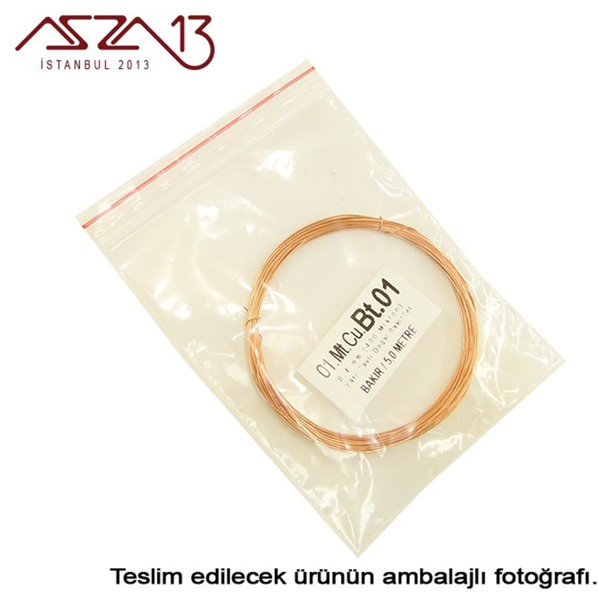 0.4 mm (400 Mikron) Bakır Tel / Paket İçeriği 5 m