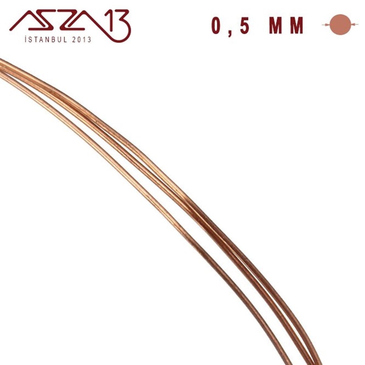 0.5 mm (500 Mikron) Bakır Tel / Paket İçeriği 10 m