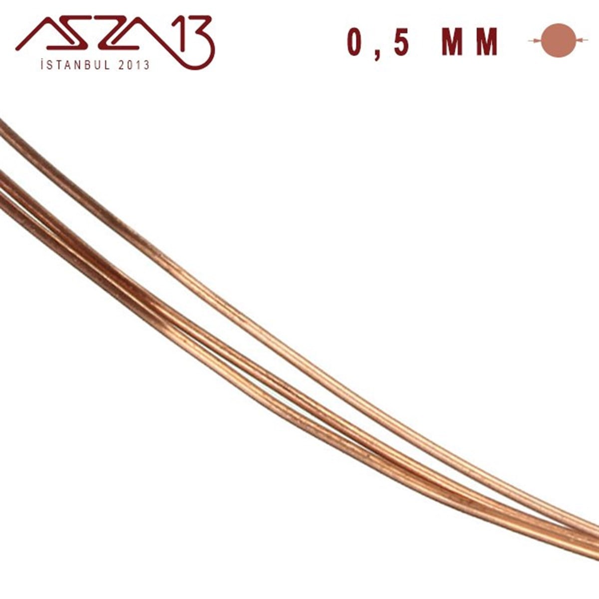 0.5 mm (500 Mikron) Bakır Tel / Paket İçeriği 5 m