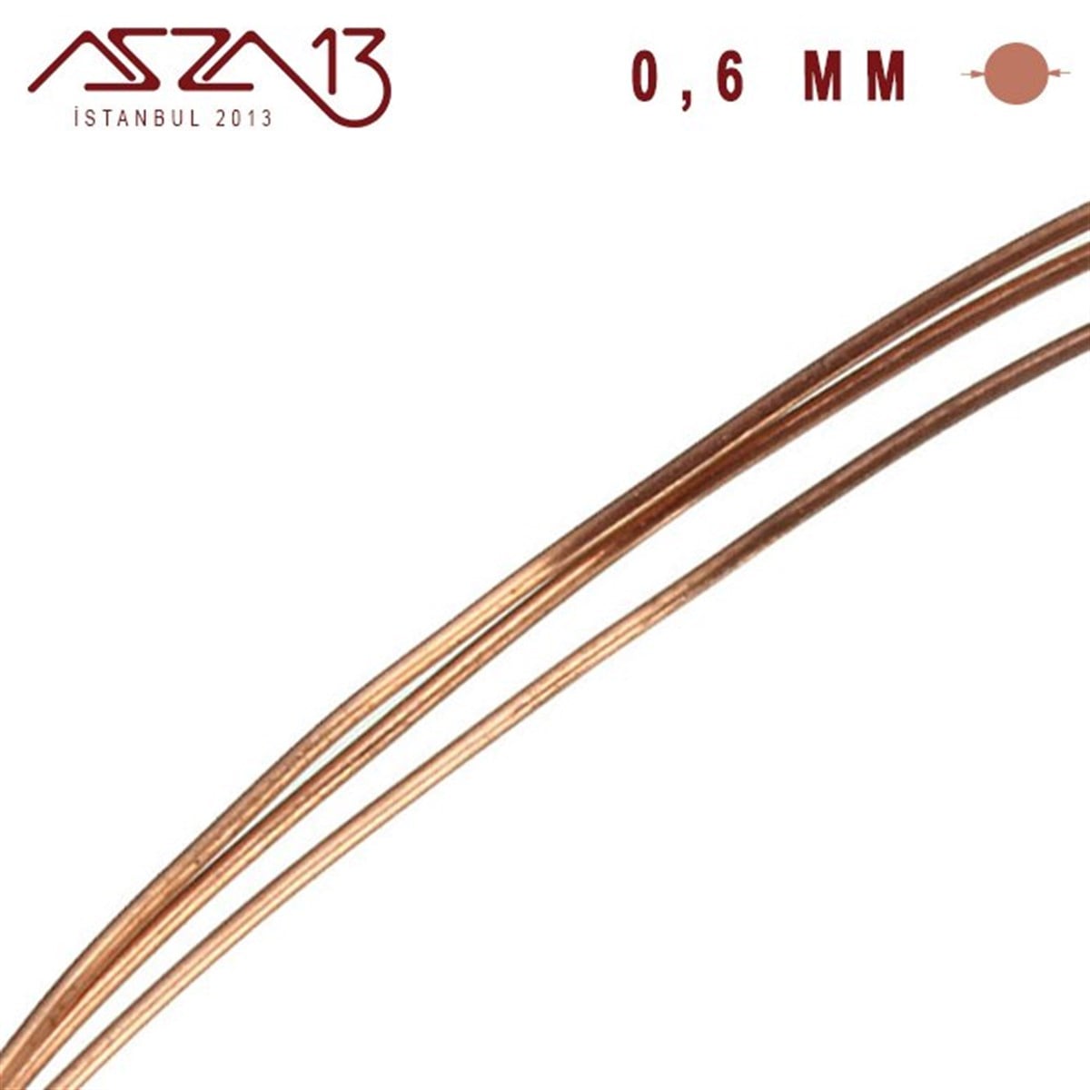 0.6 mm (600 Mikron) Bakır Tel / Paket İçeriği 10 m