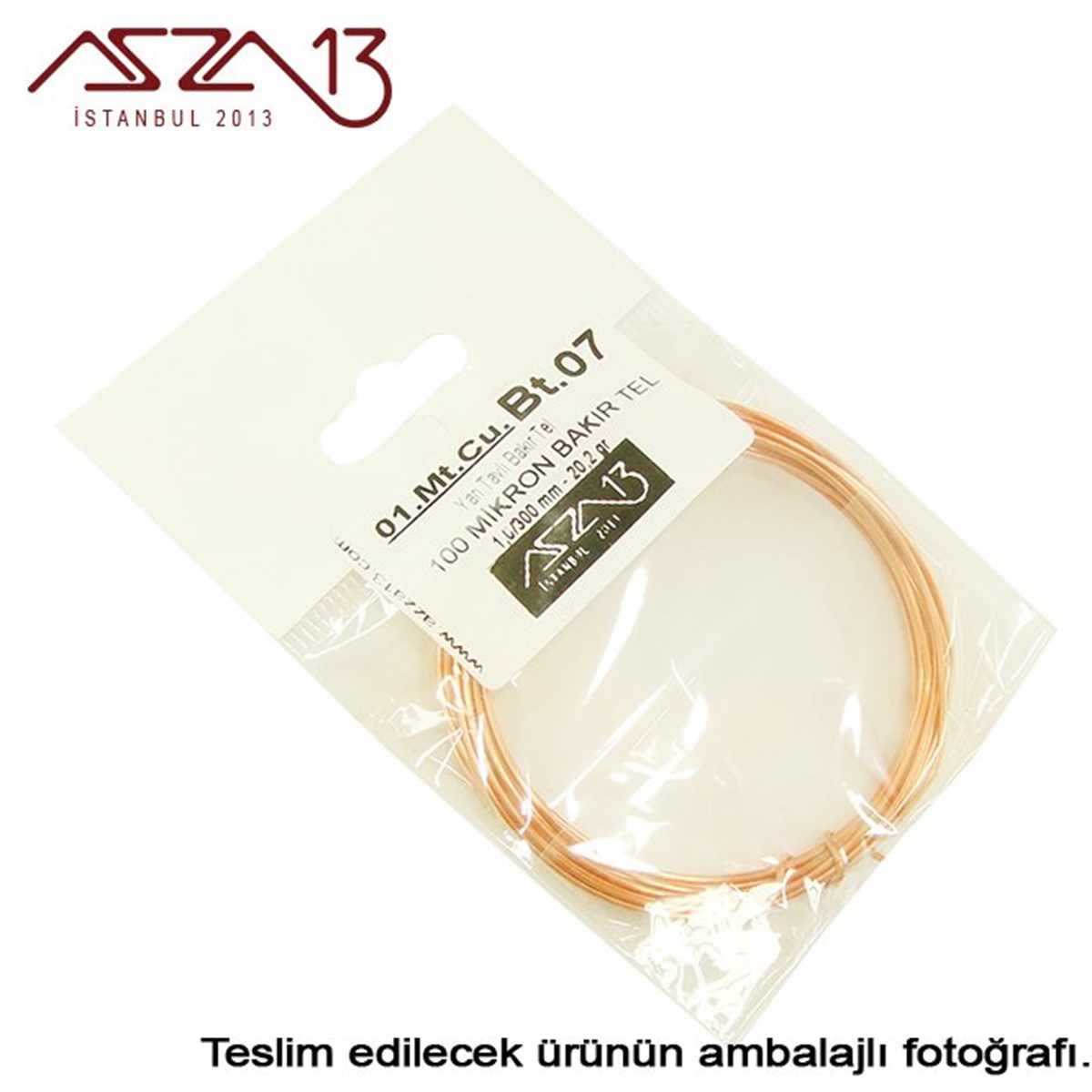 1.0 mm (1000 Mikron) Bakır Tel / Paket İçeriği 3 m