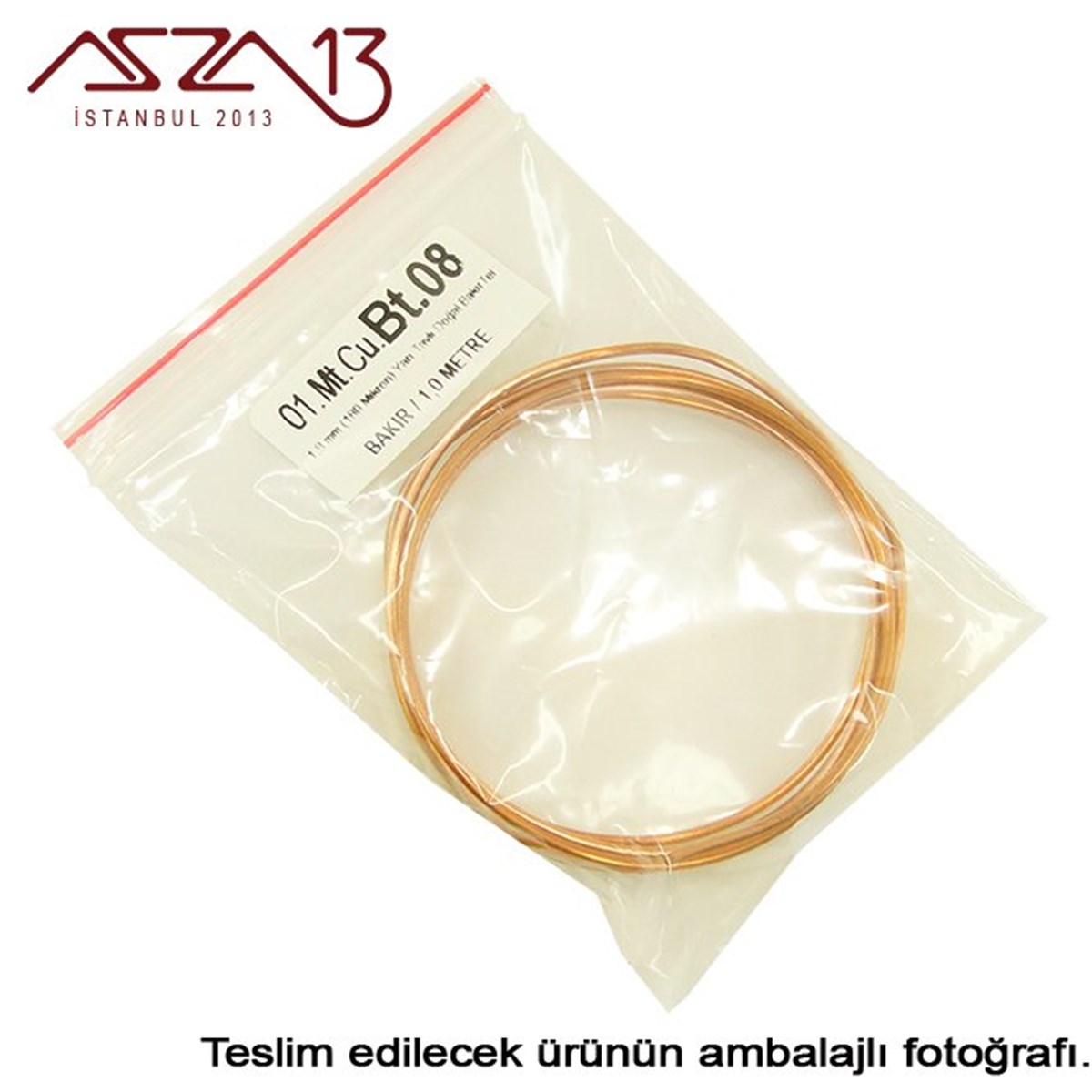 1.8 mm (1800 Mikron) Bakır Tel / Paket İçeriği 1 m