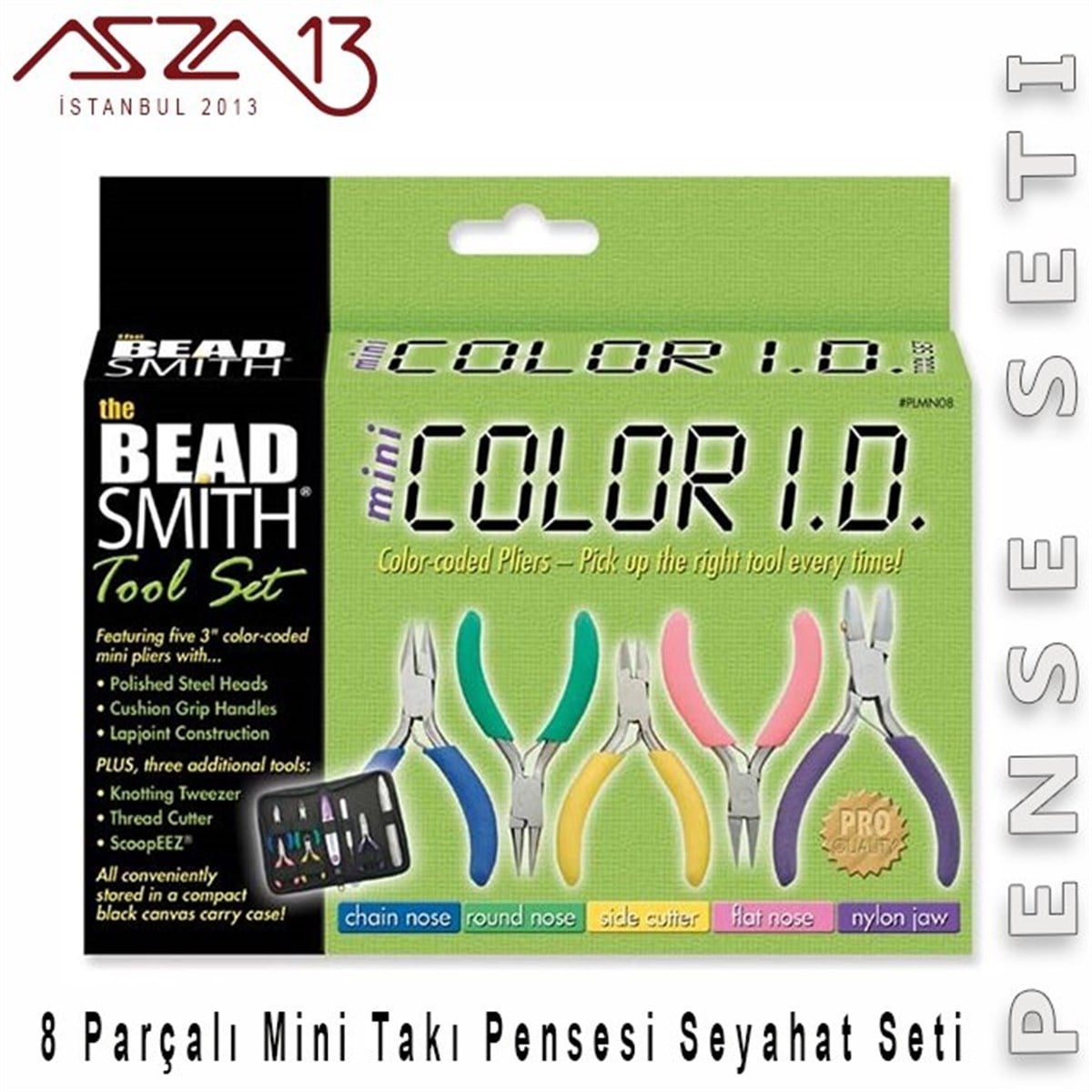 8 Parçalı Mini Takı Pensesi Seyahat Seti (8 Parça)