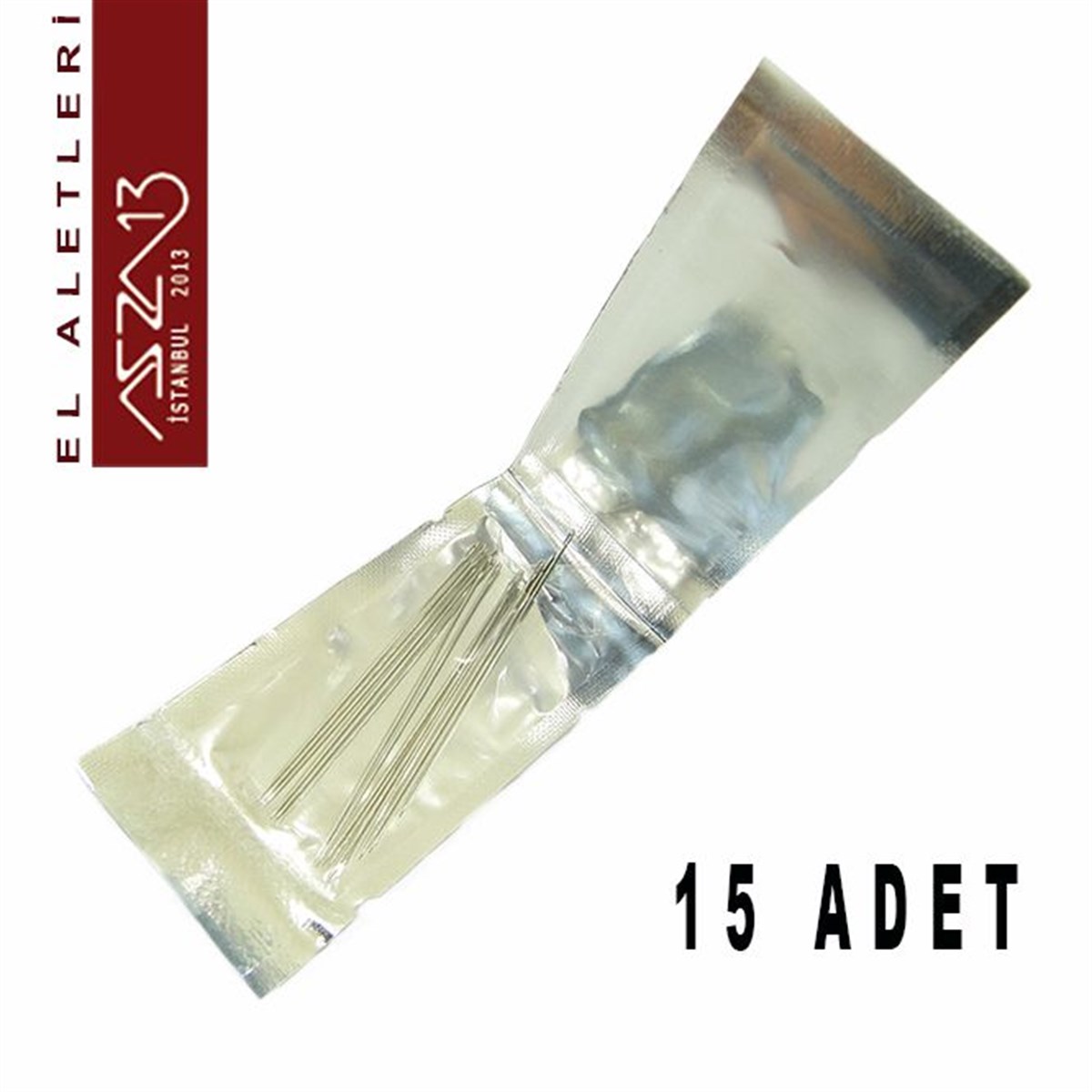 Küçük Boncuk İğnesi / Paket İçeriği 15 Adet