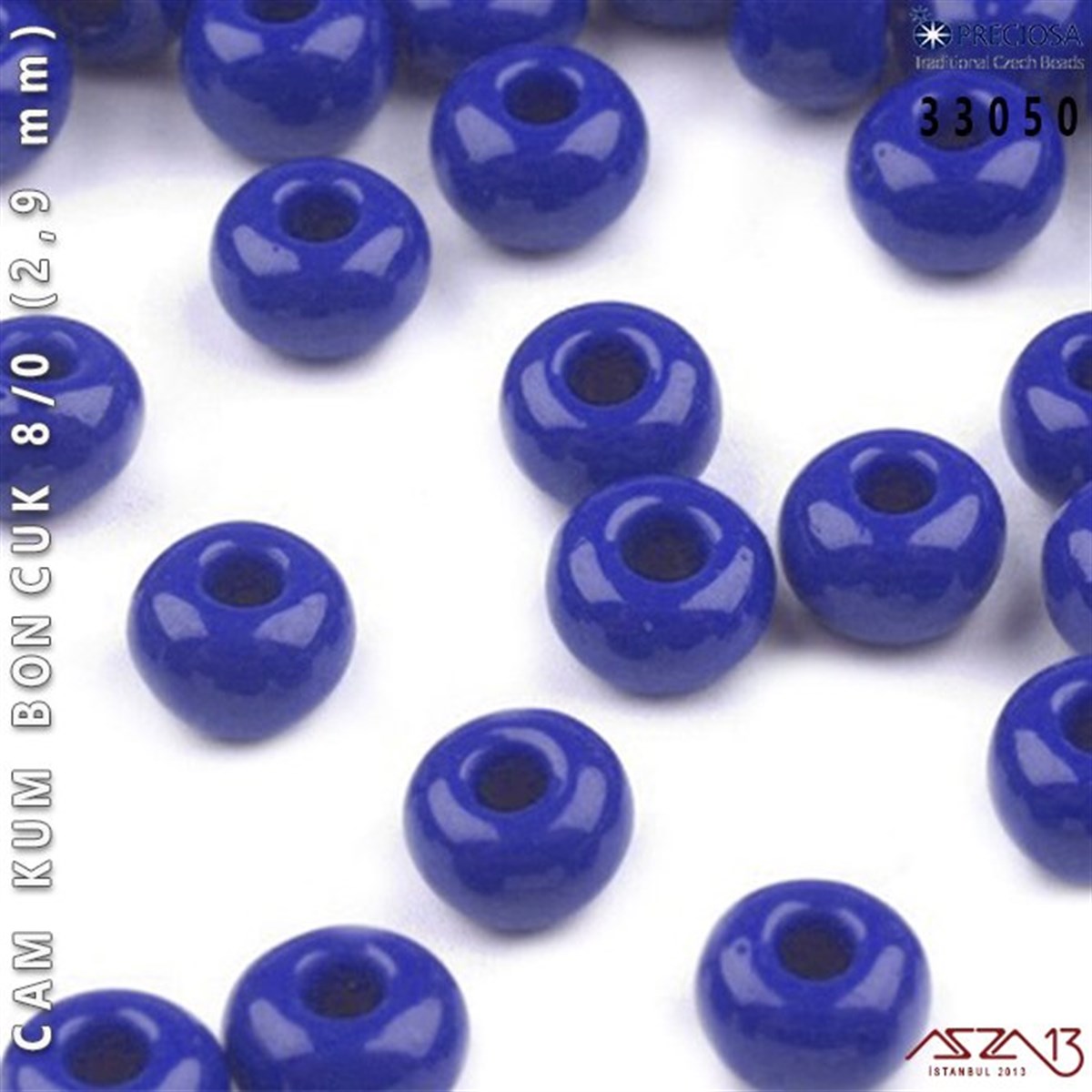 33050 Cam Kum Boncuk 8/0 (2,9 mm) 13 gr