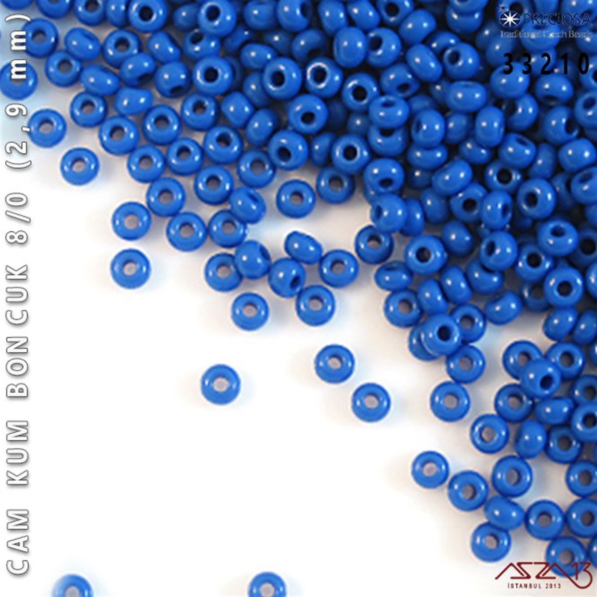 33210 Cam Kum Boncuk 8/0 (2,9 mm) 13 gr