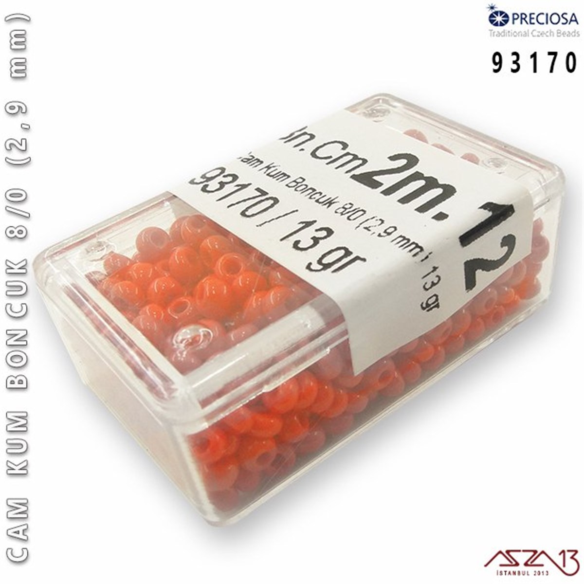 93170 Cam Kum Boncuk 8/0 (2,9 mm) 13 gr