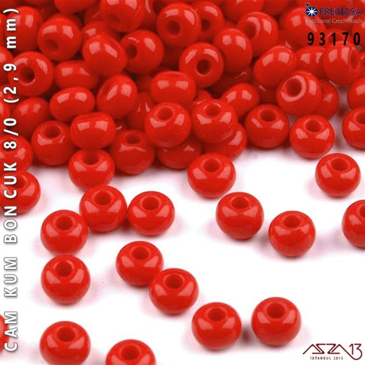 93170 Cam Kum Boncuk 8/0 (2,9 mm) 13 gr