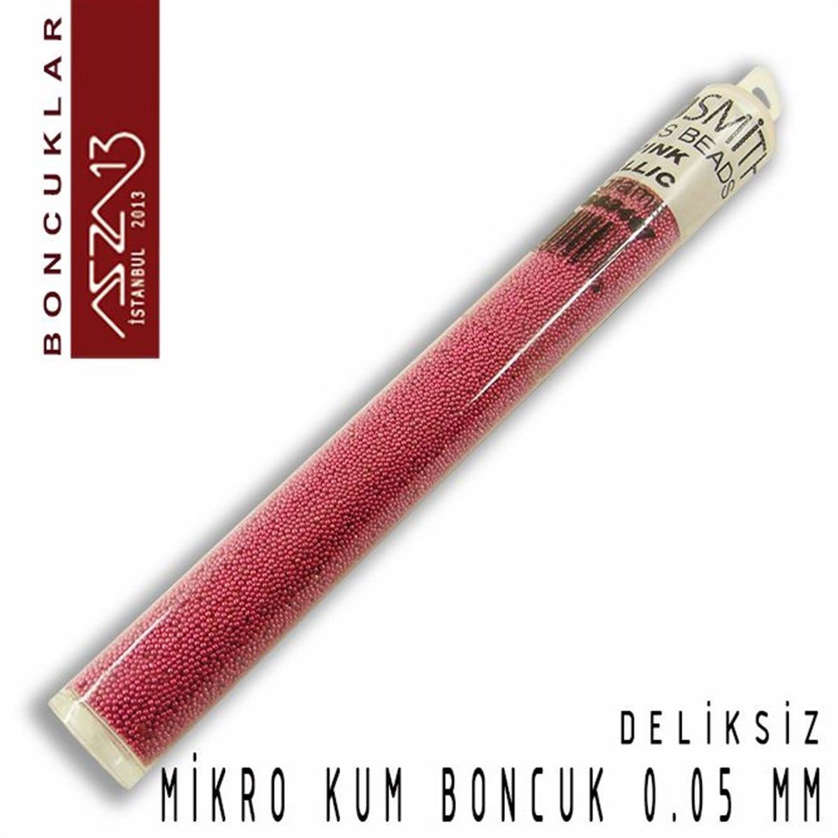 Metalik Pembe Mikro Kum Boncuk (27 gr)