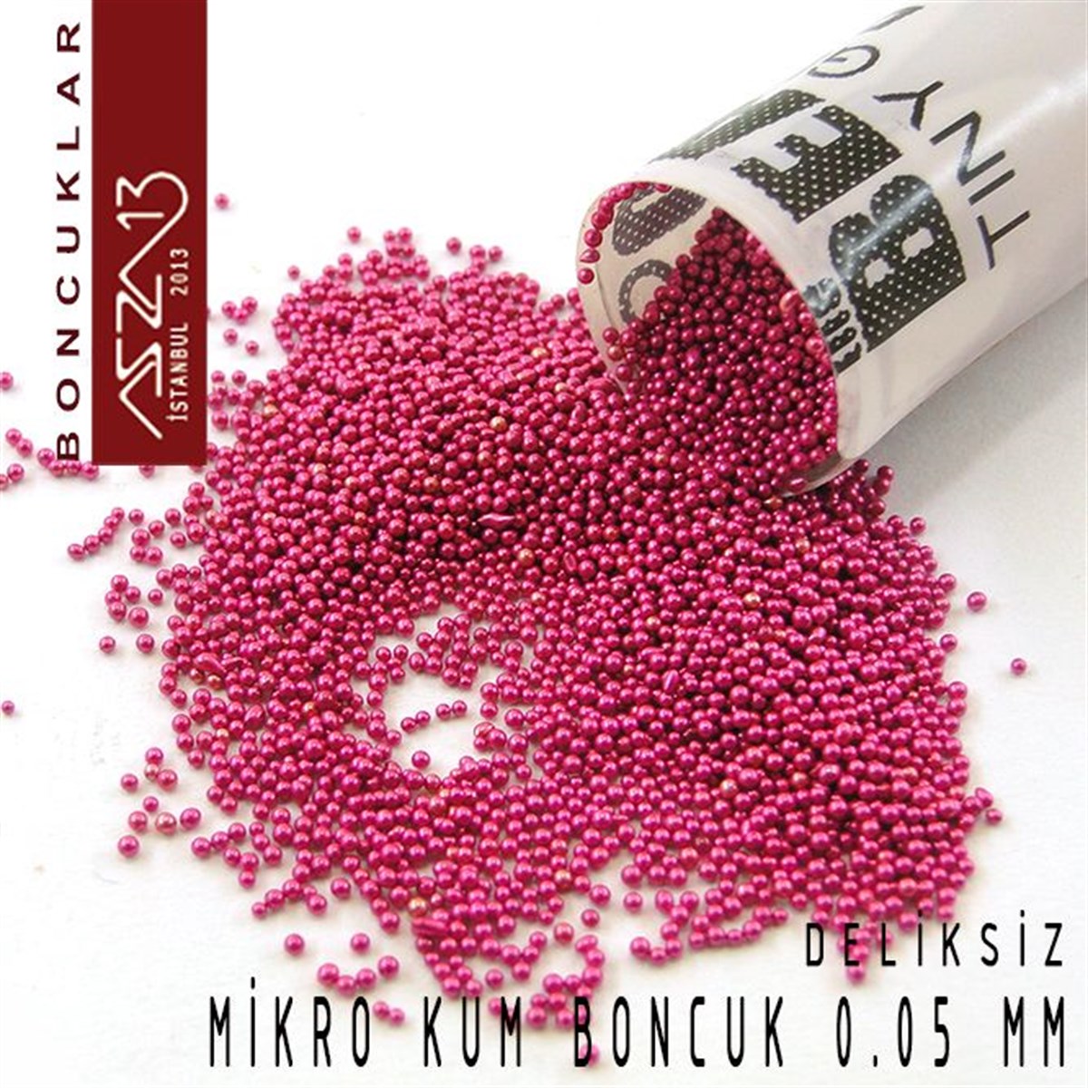 Metalik Pembe Mikro Kum Boncuk (27 gr)