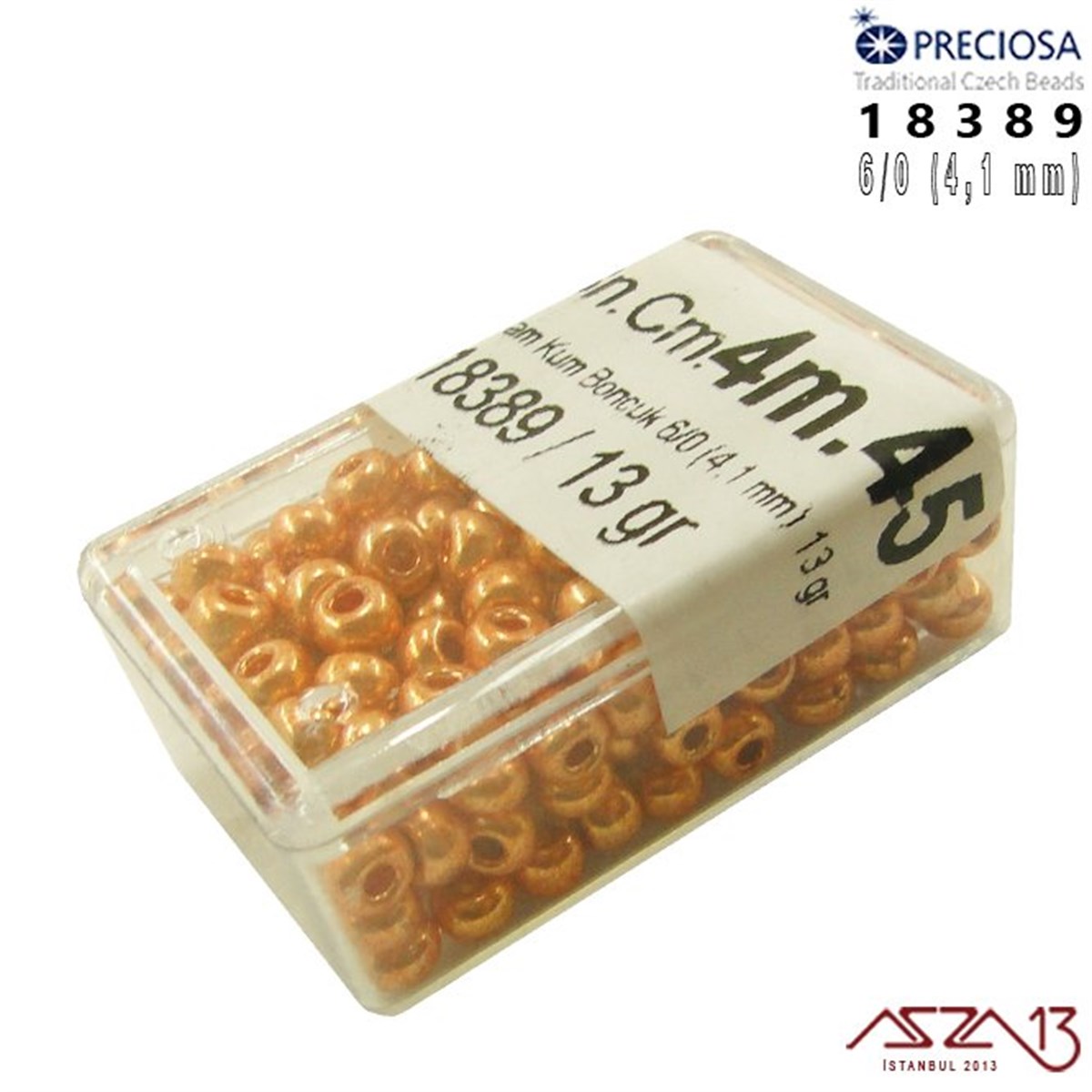 18389 Cam Kum Boncuk 6/0 (4.1 mm) 13 gr