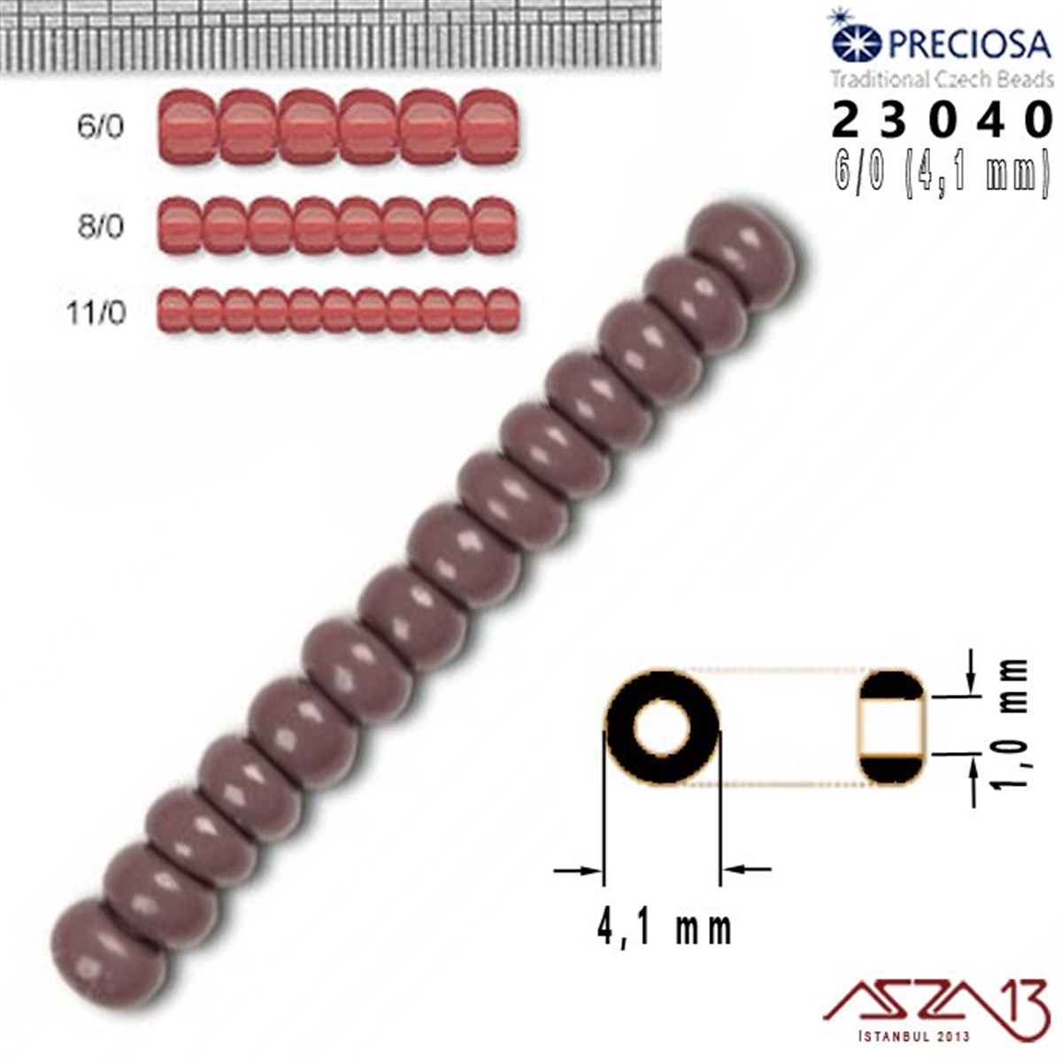 23040 Cam Kum Boncuk 6/0 (4.1 mm) 13 gr