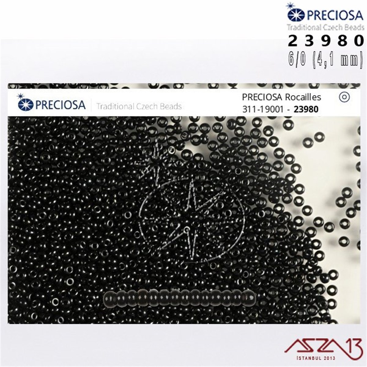 23980 Cam Kum Boncuk 6/0 (4.1 mm) 13 gr
