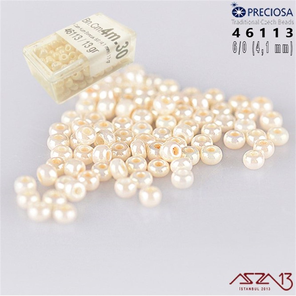 46113 Cam Kum Boncuk 6/0 (4.1 mm) 13 gr