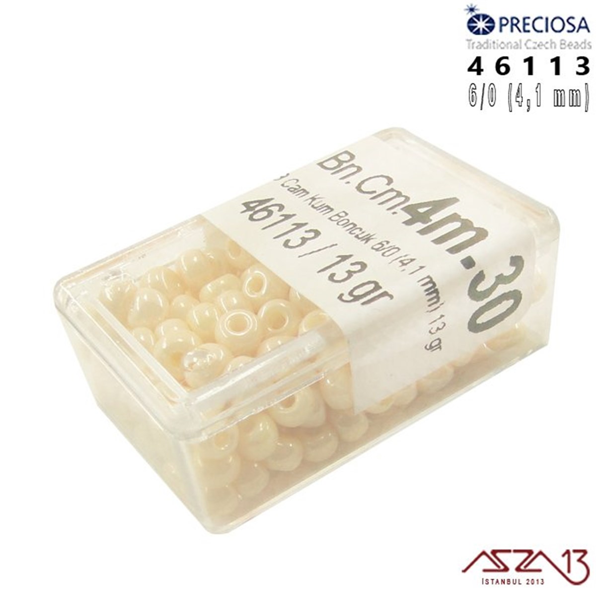 46113 Cam Kum Boncuk 6/0 (4.1 mm) 13 gr