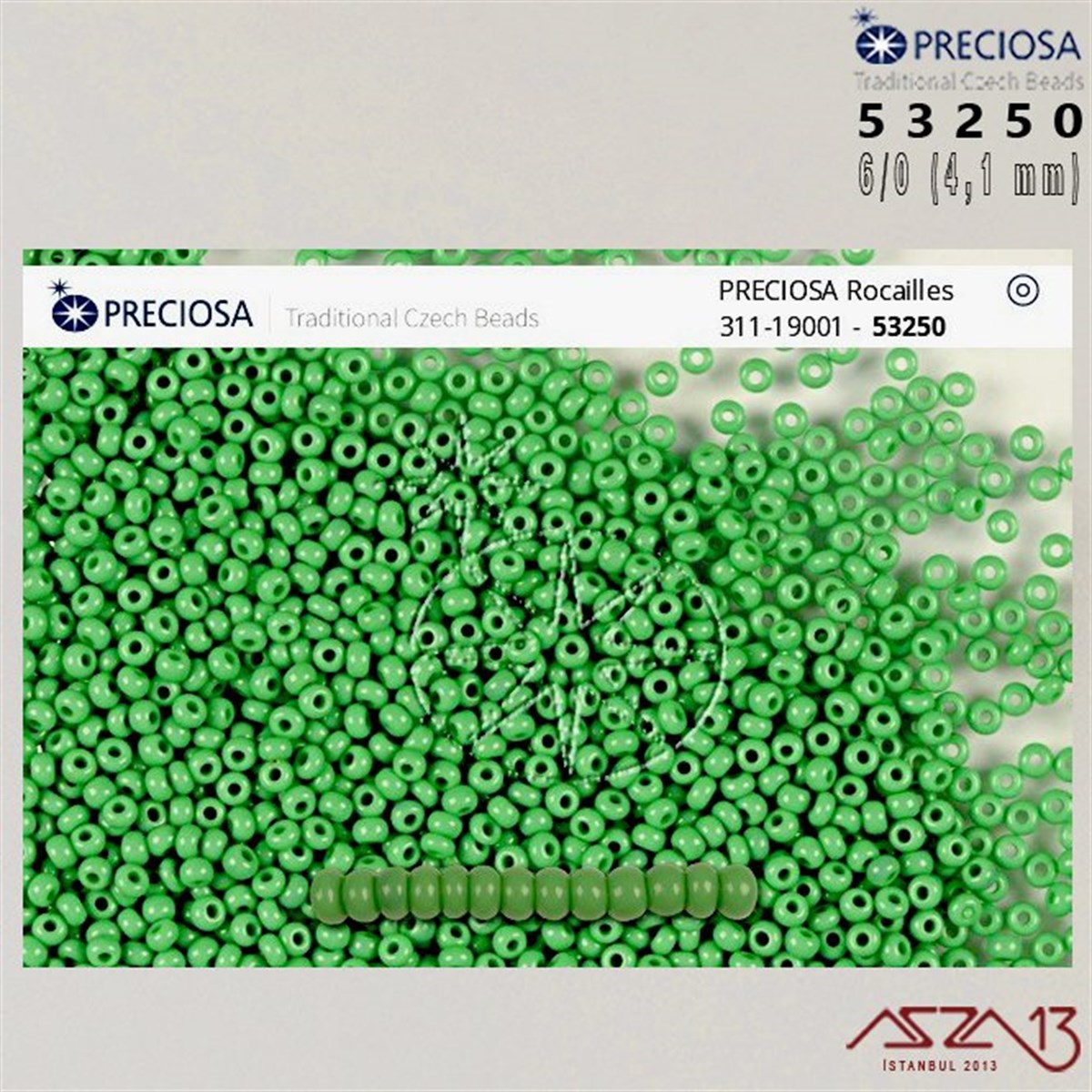53250 Cam Kum Boncuk 6/0 (4.1 mm) 13 gr