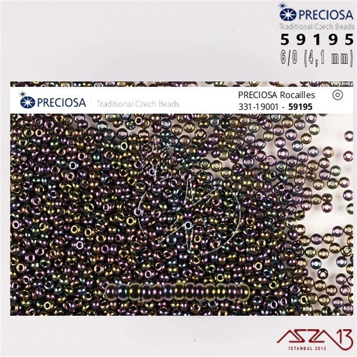 59195 Cam Kum Boncuk 6/0 (4.1 mm) 13 gr