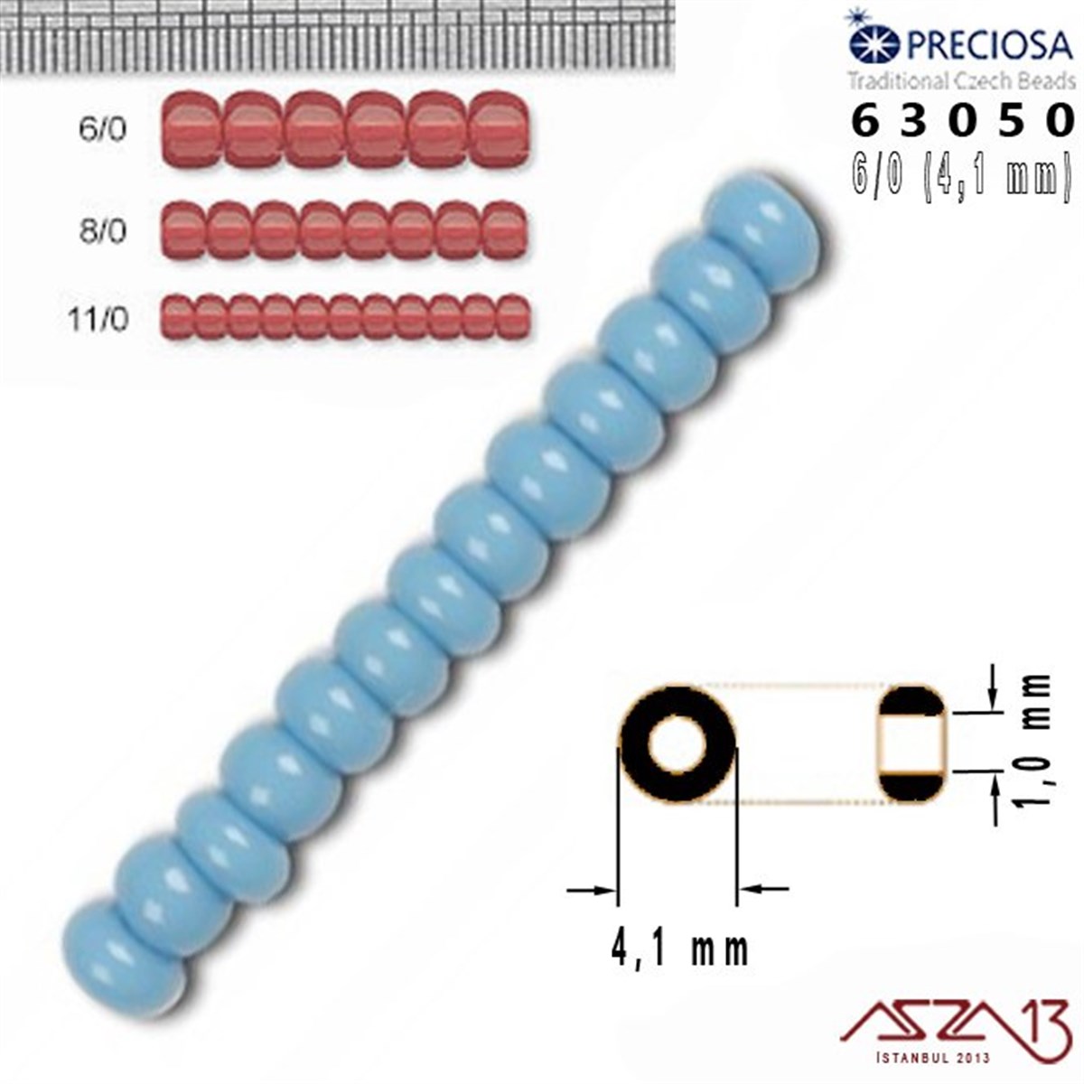63050 Cam Kum Boncuk 6/0 (4.1 mm) 13 gr