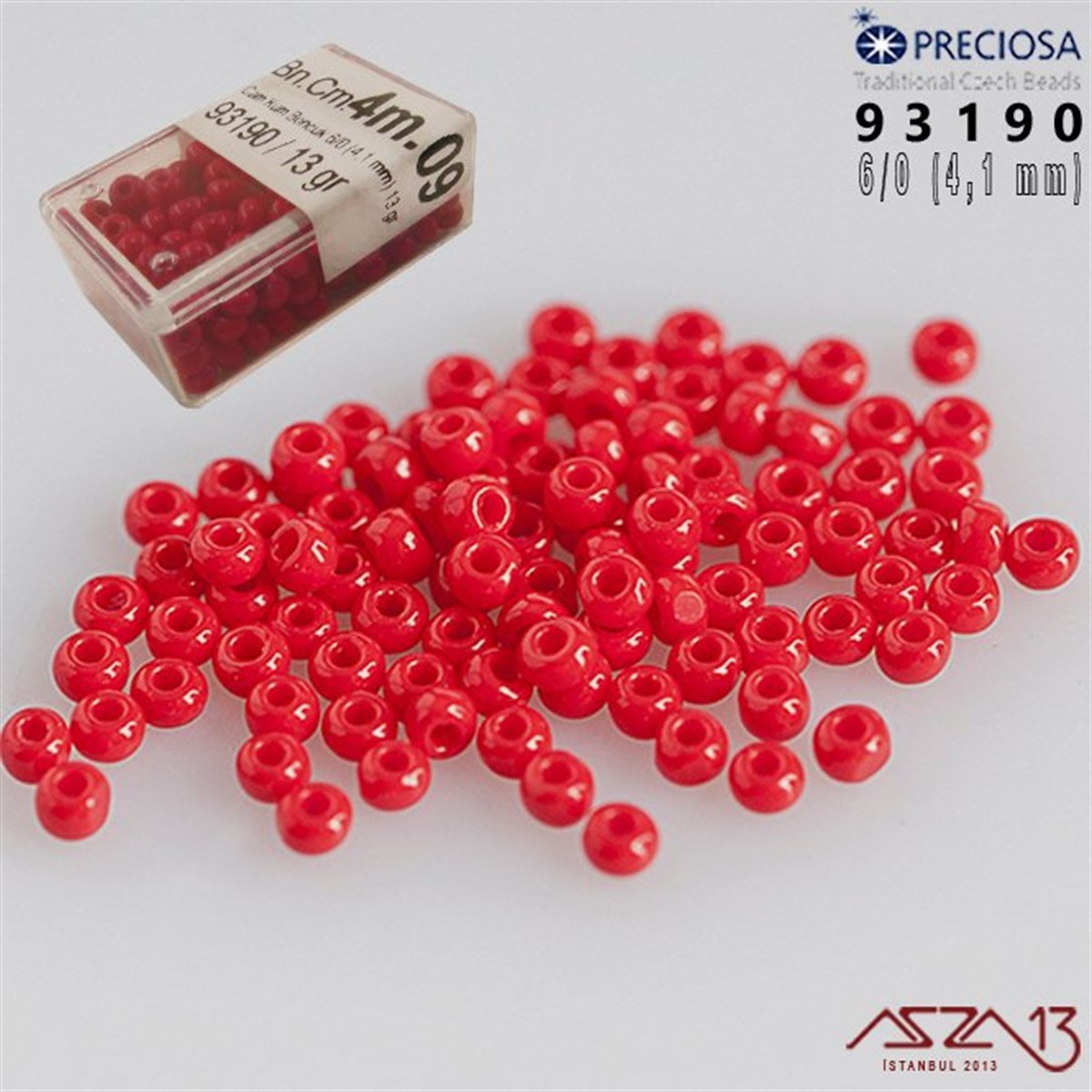 93190 Cam Kum Boncuk 6/0 (4.1 mm) 13 gr