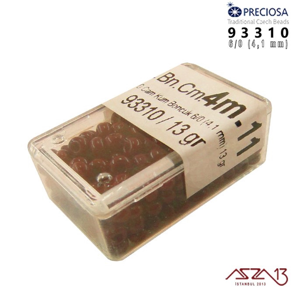 93310 Cam Kum Boncuk 6/0 (4.1 mm) 13 gr