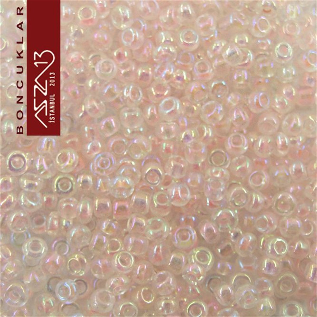 Açık Pembe Cam Kum Boncuk (13/0 - 1,7 mm) 20 gr