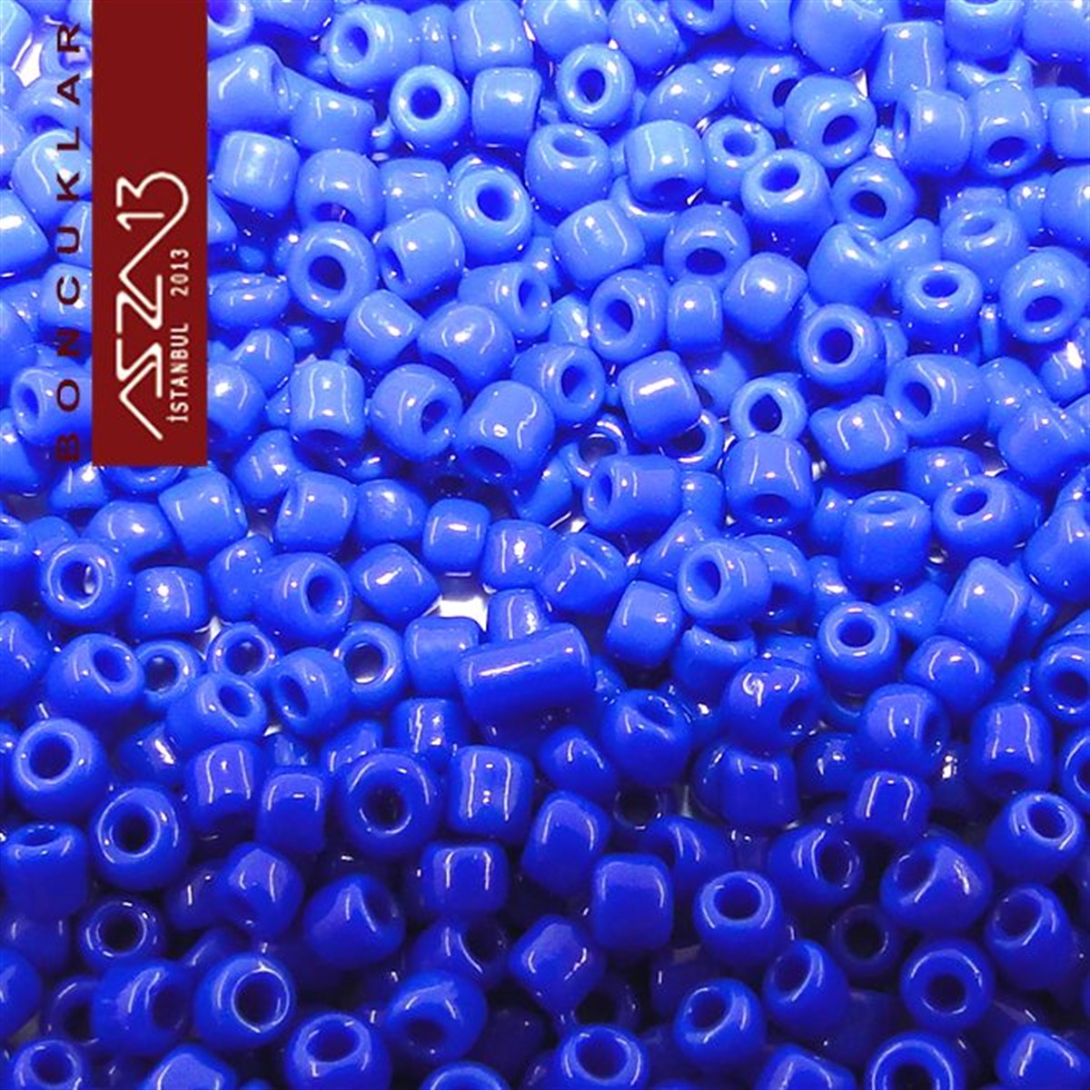 Kobalt Mavi Cam Kum Boncuk (13/0 - 1,7 mm) 20 gr
