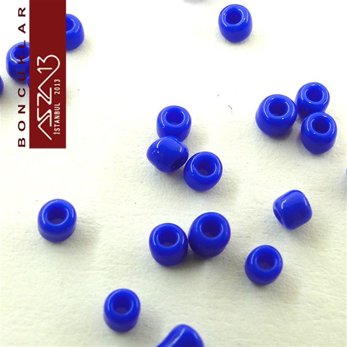 Kobalt Mavi Cam Kum Boncuk (13/0 - 1,7 mm) 20 gr
