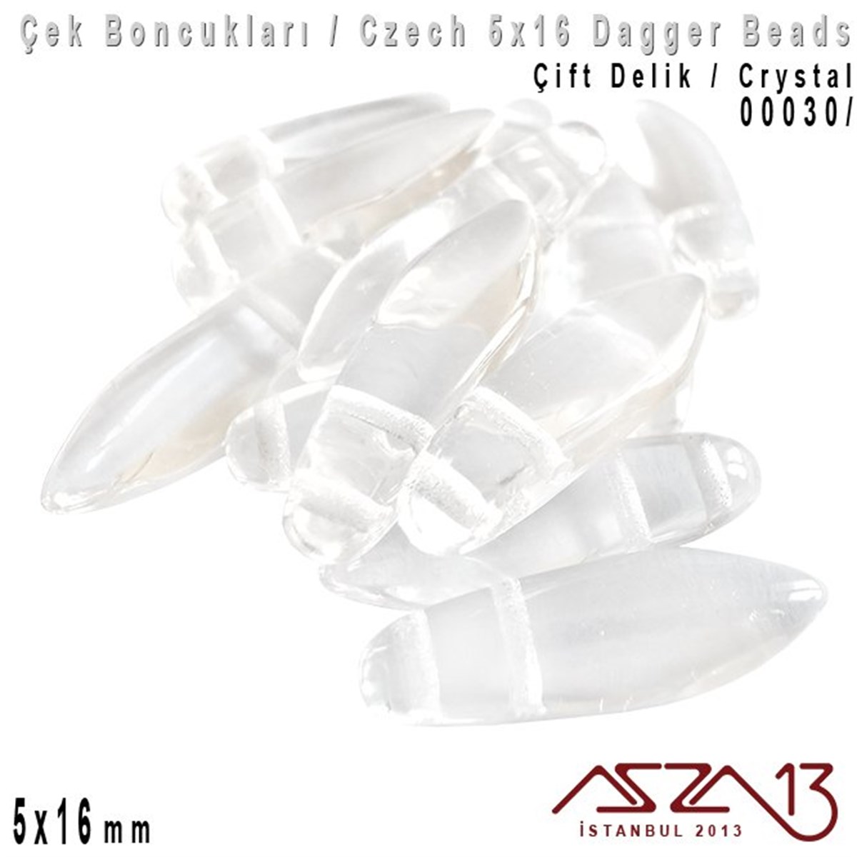 Dagger Boncuk - 5x16 mm - 00030* / 12 Adet