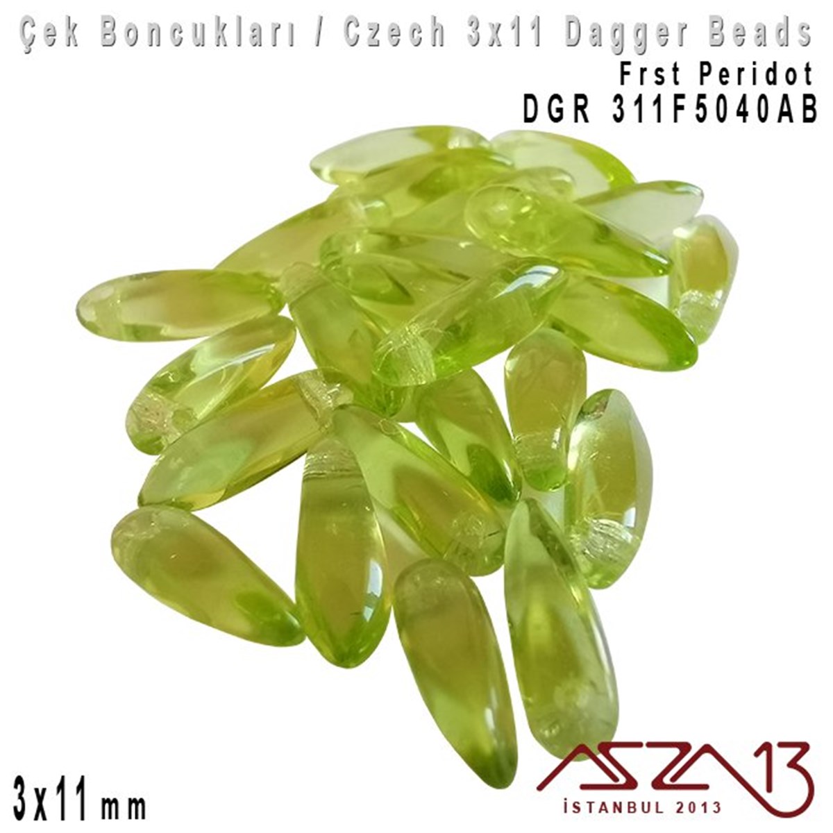 Dagger Boncuk - 3x11 mm - DGR*311F5040AB / 24 Adet